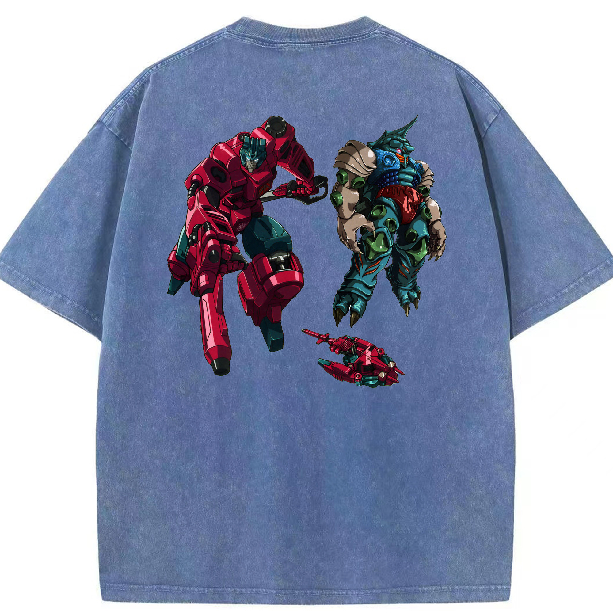 （画像用）  綿100% ヴィンテージ風 半袖Tシャツ（背面プリント）