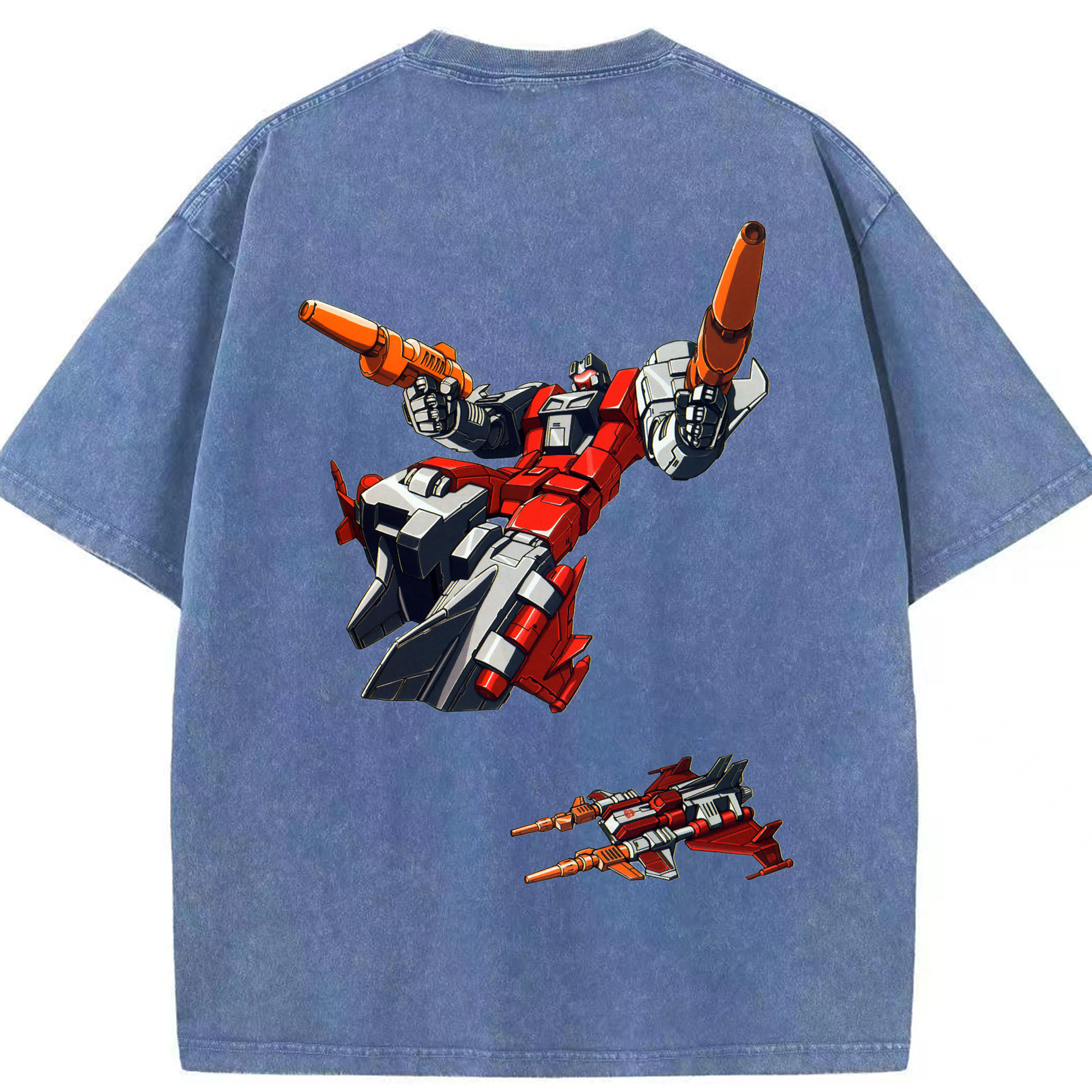 （画像用）  綿100% ヴィンテージ風 半袖Tシャツ（背面プリント）