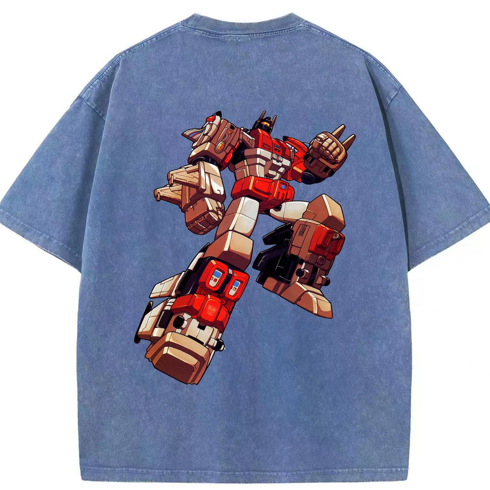 （画像用）  綿100% ヴィンテージ風 半袖Tシャツ（背面プリント）
