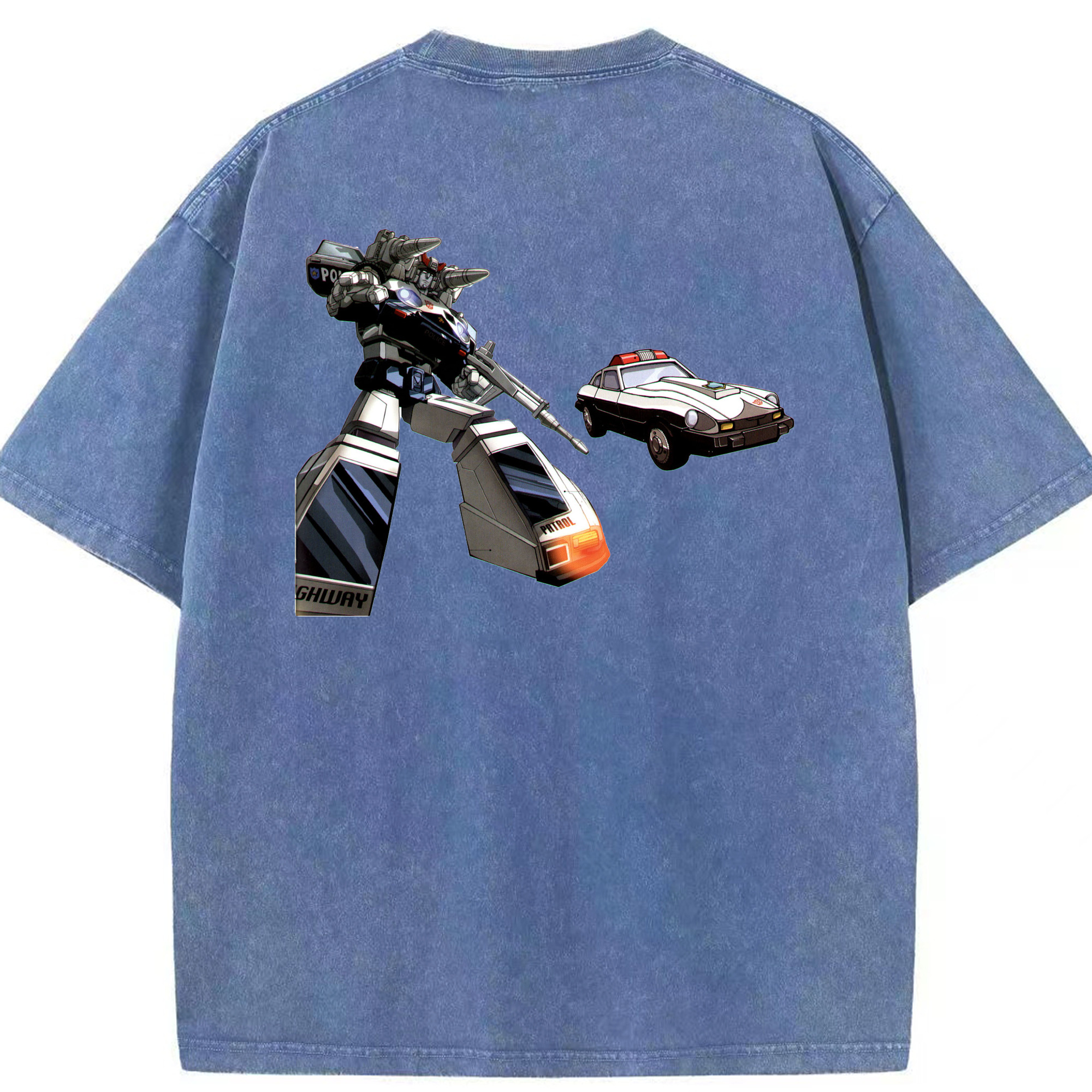 （画像用）  綿100% ヴィンテージ風 半袖Tシャツ（背面プリント）