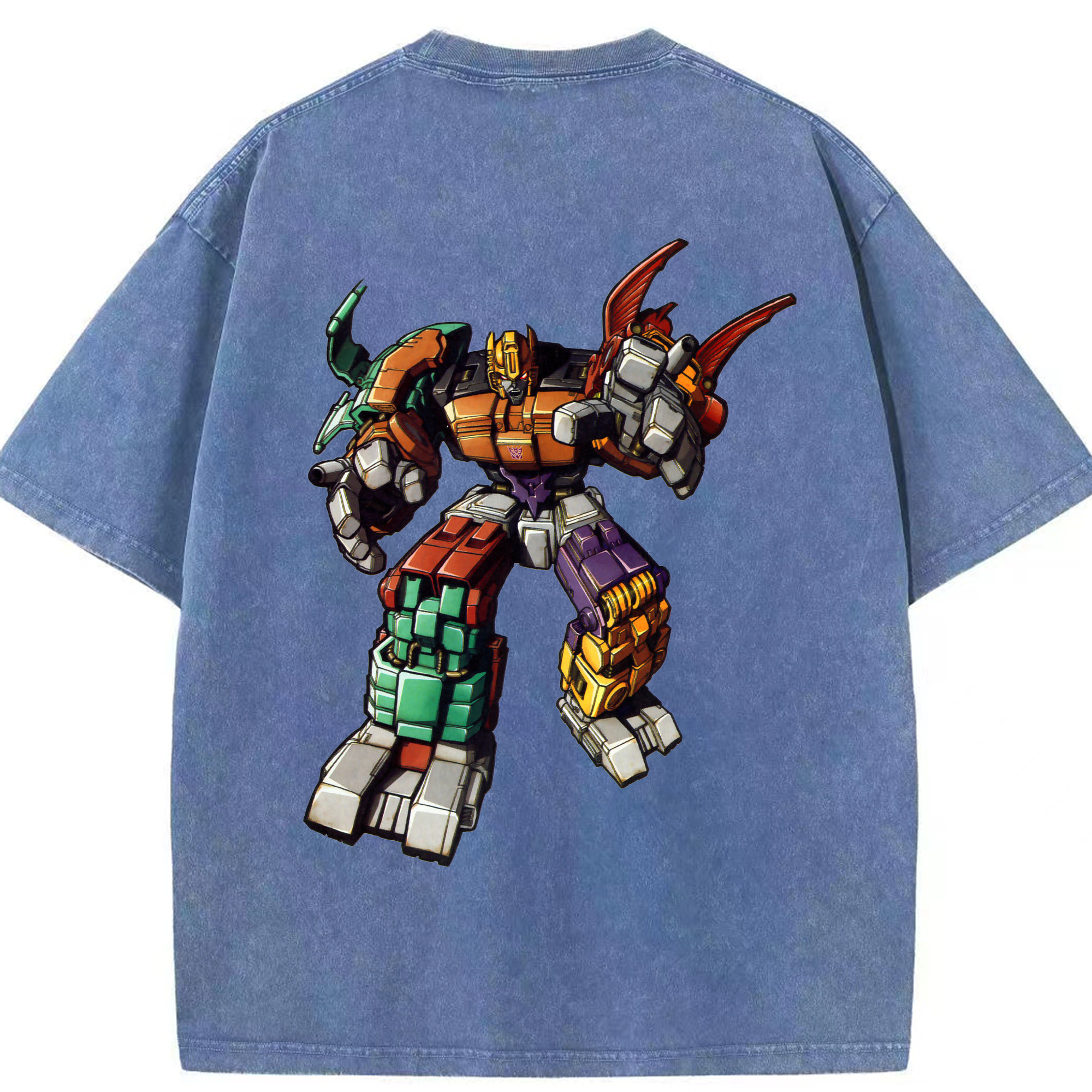 （画像用）  綿100% ヴィンテージ風 半袖Tシャツ（背面プリント）