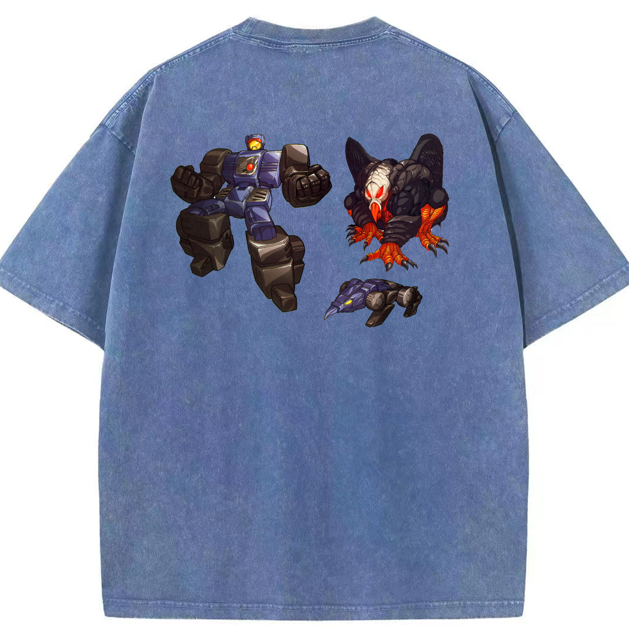 （画像用）  綿100% ヴィンテージ風 半袖Tシャツ（背面プリント）