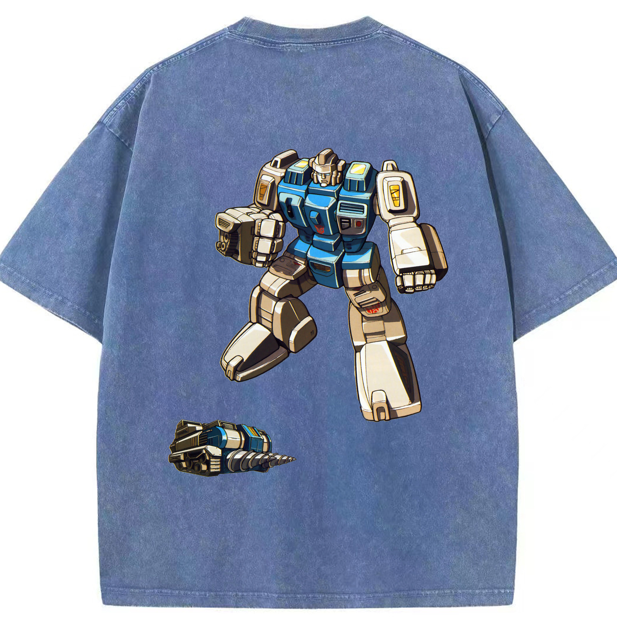 （画像用）  綿100% ヴィンテージ風 半袖Tシャツ（背面プリント）