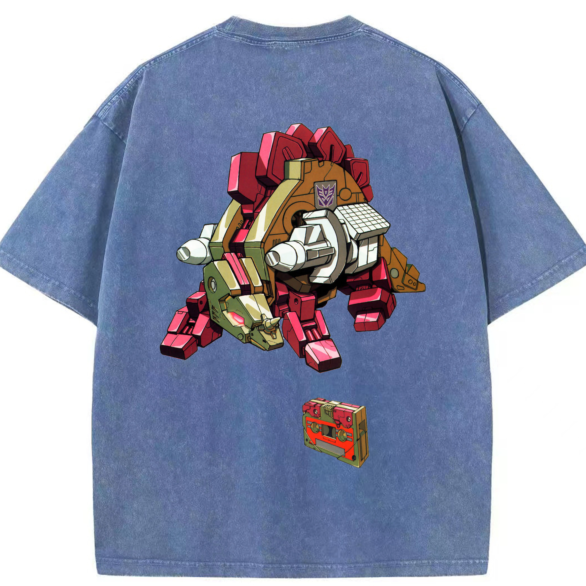 （画像用）  綿100% ヴィンテージ風 半袖Tシャツ（背面プリント）