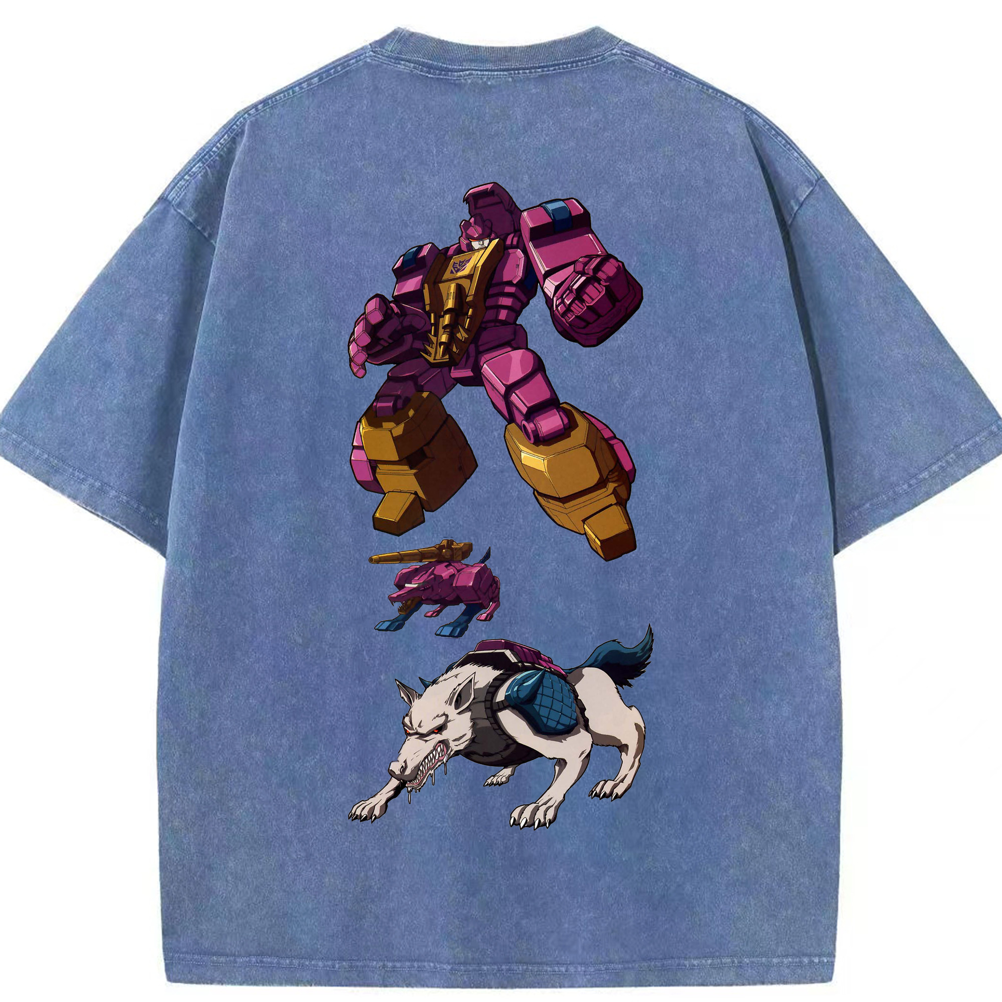 （画像用）  綿100% ヴィンテージ風 半袖Tシャツ（背面プリント）