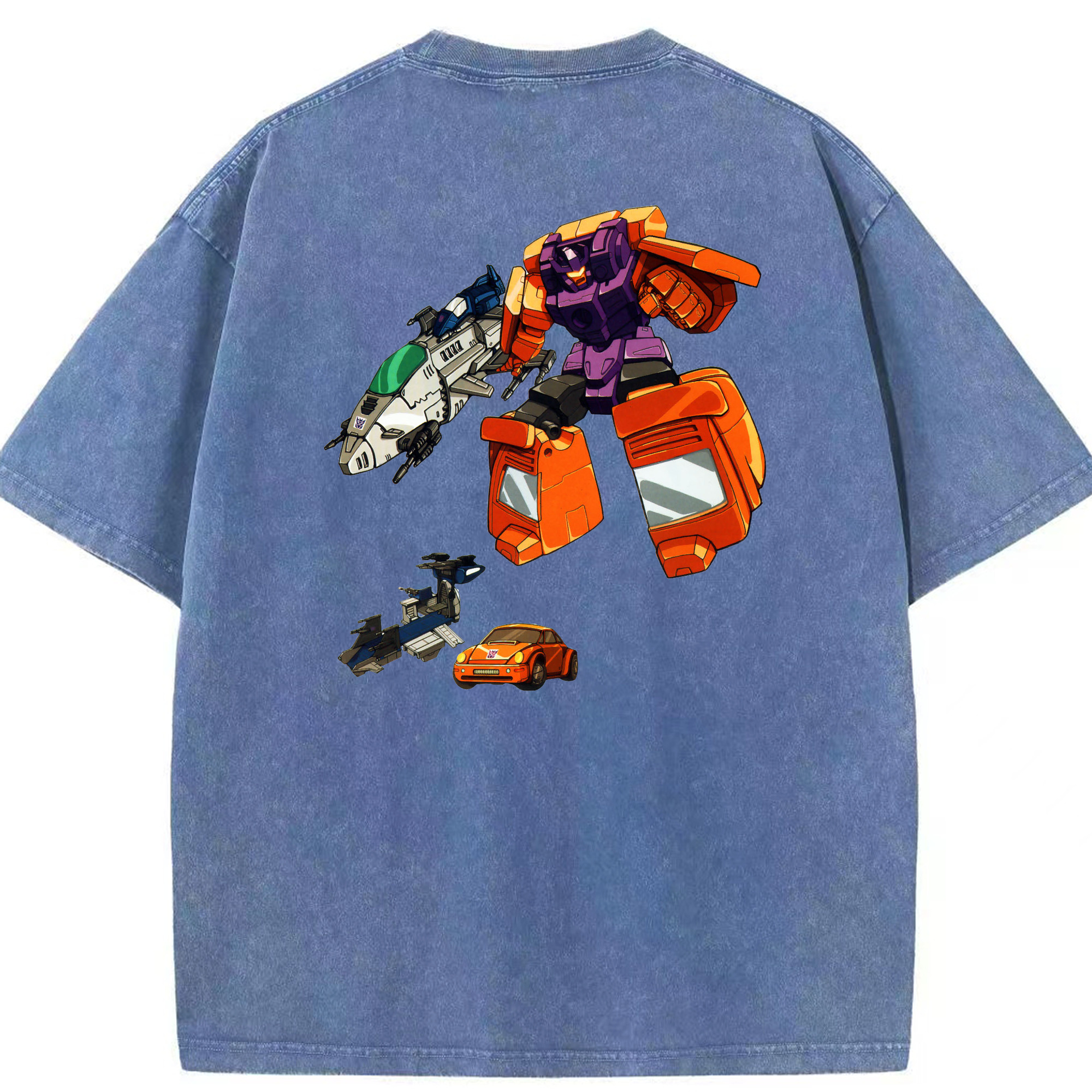 （画像用）  綿100% ヴィンテージ風 半袖Tシャツ（背面プリント）