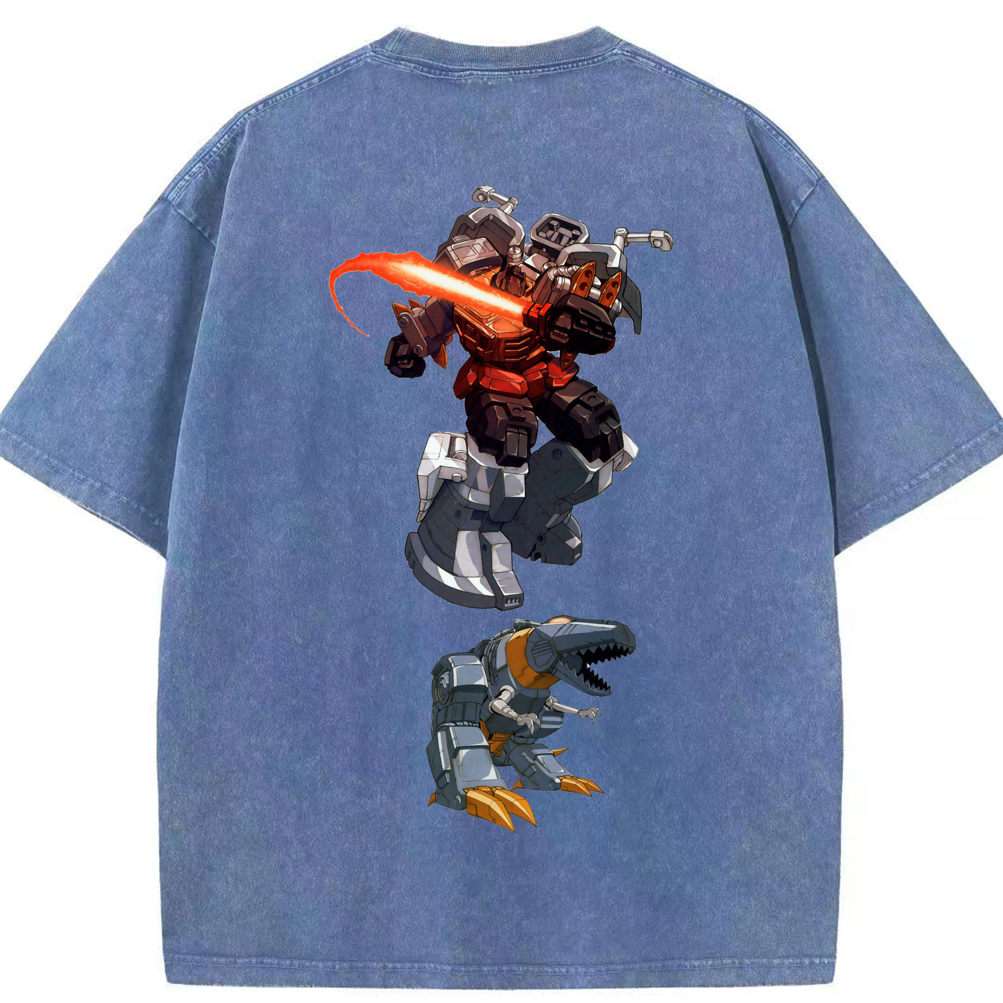 （画像用）  綿100% ヴィンテージ風 半袖Tシャツ（背面プリント）