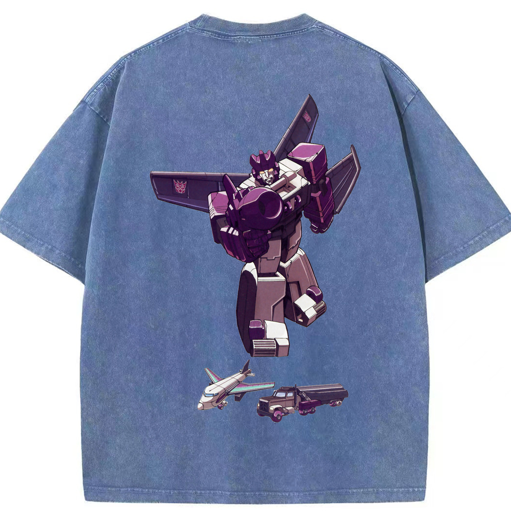 （画像用）  綿100% ヴィンテージ風 半袖Tシャツ（背面プリント）