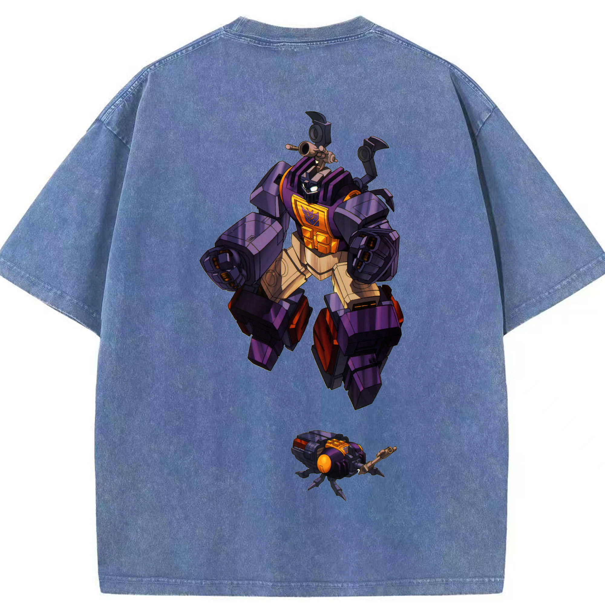 （画像用）  綿100% ヴィンテージ風 半袖Tシャツ（背面プリント）