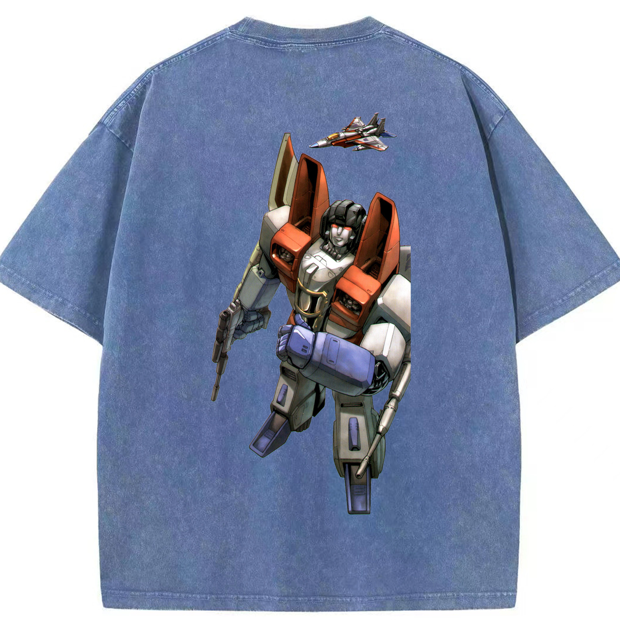 （画像用）  綿100% ヴィンテージ風 半袖Tシャツ（背面プリント）