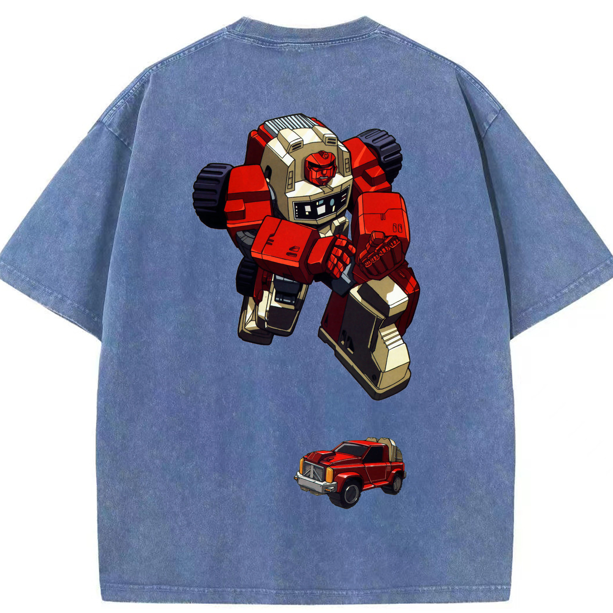 （画像用）  綿100% ヴィンテージ風 半袖Tシャツ（背面プリント）