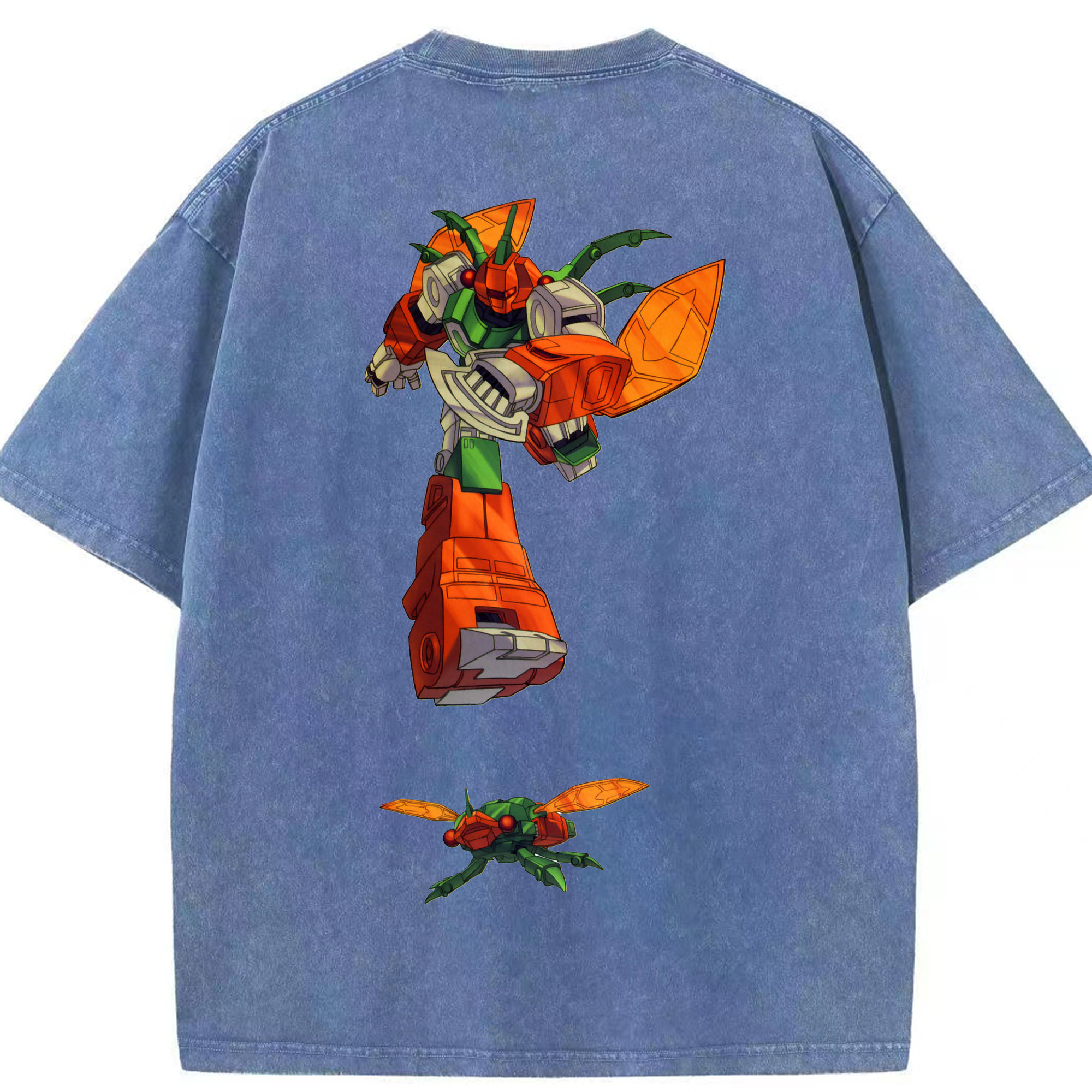 （画像用）  綿100% ヴィンテージ風 半袖Tシャツ（背面プリント）