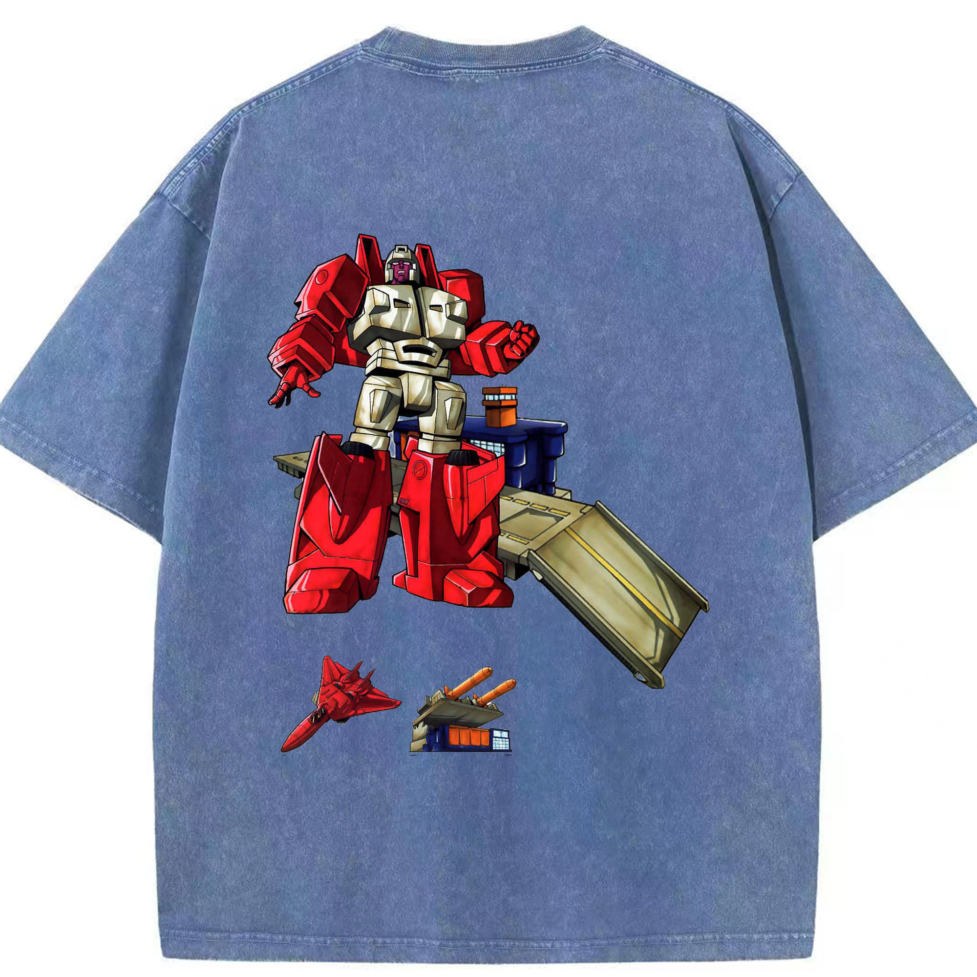 （画像用）  綿100% ヴィンテージ風 半袖Tシャツ（背面プリント）