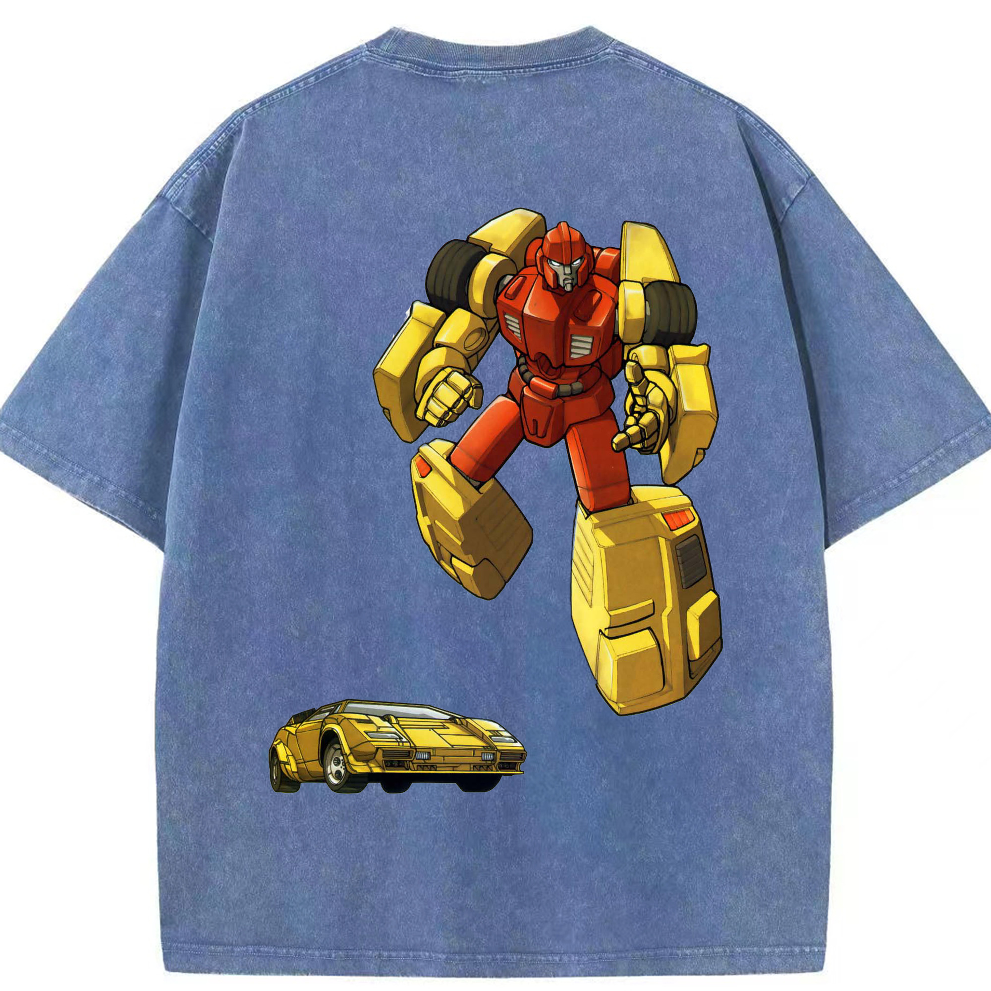 （画像用）  綿100% ヴィンテージ風 半袖Tシャツ（背面プリント）