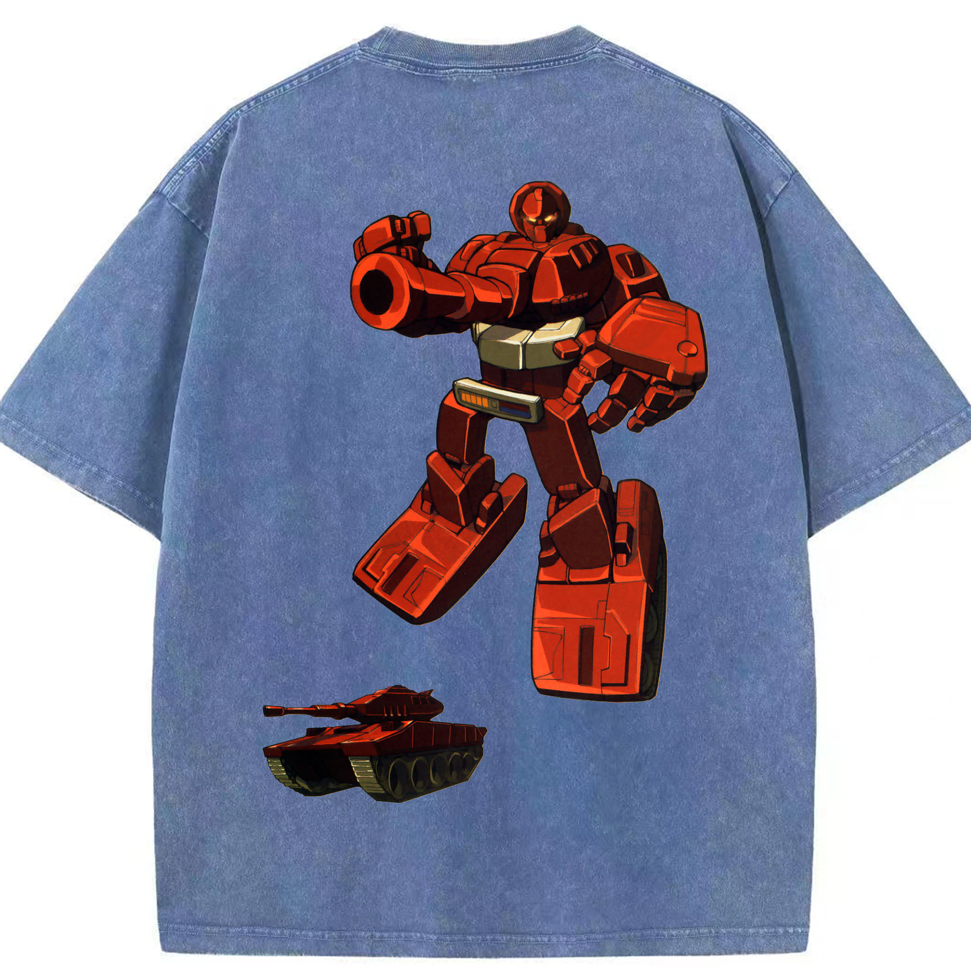 （画像用）  綿100% ヴィンテージ風 半袖Tシャツ（背面プリント）