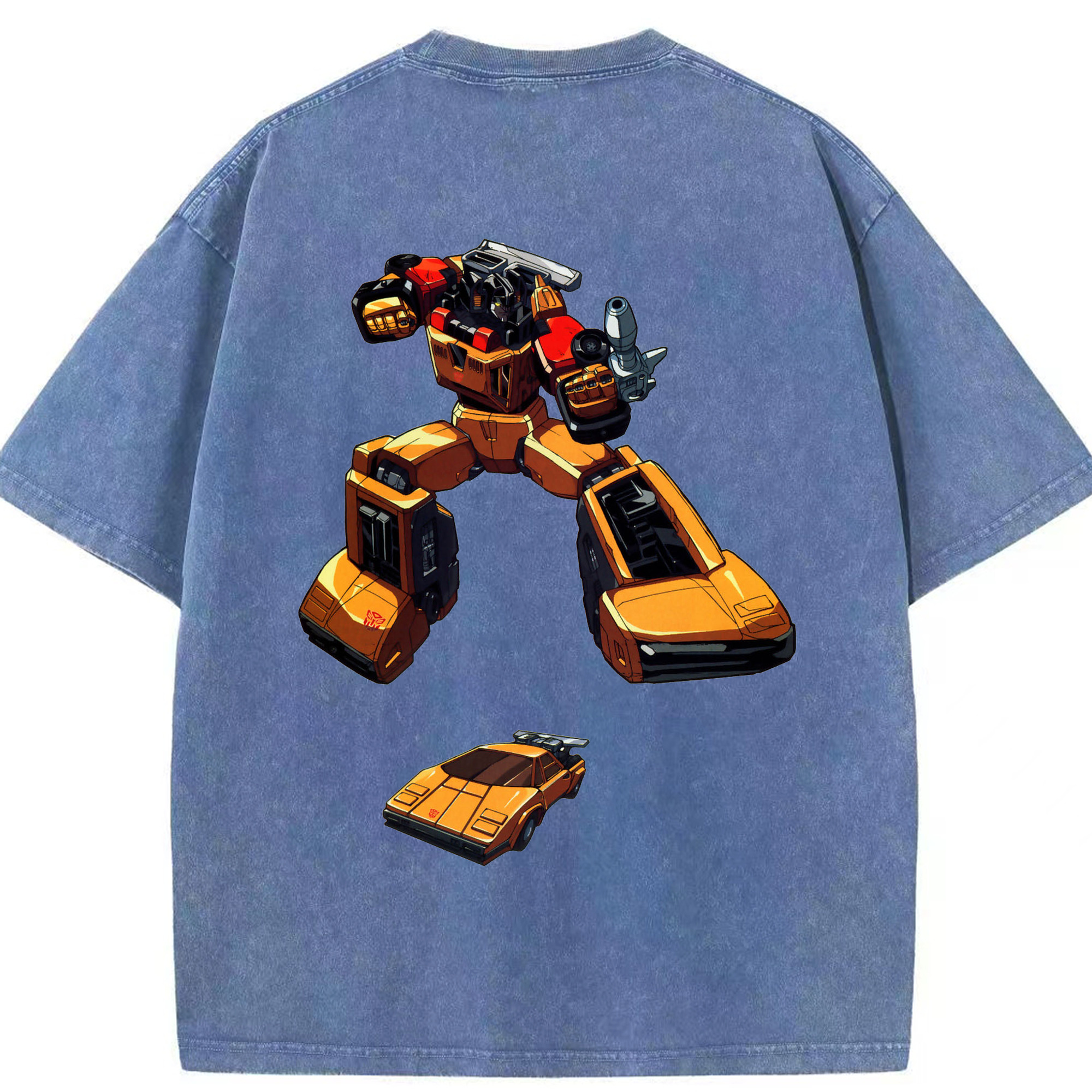 （画像用）  綿100% ヴィンテージ風 半袖Tシャツ（背面プリント）