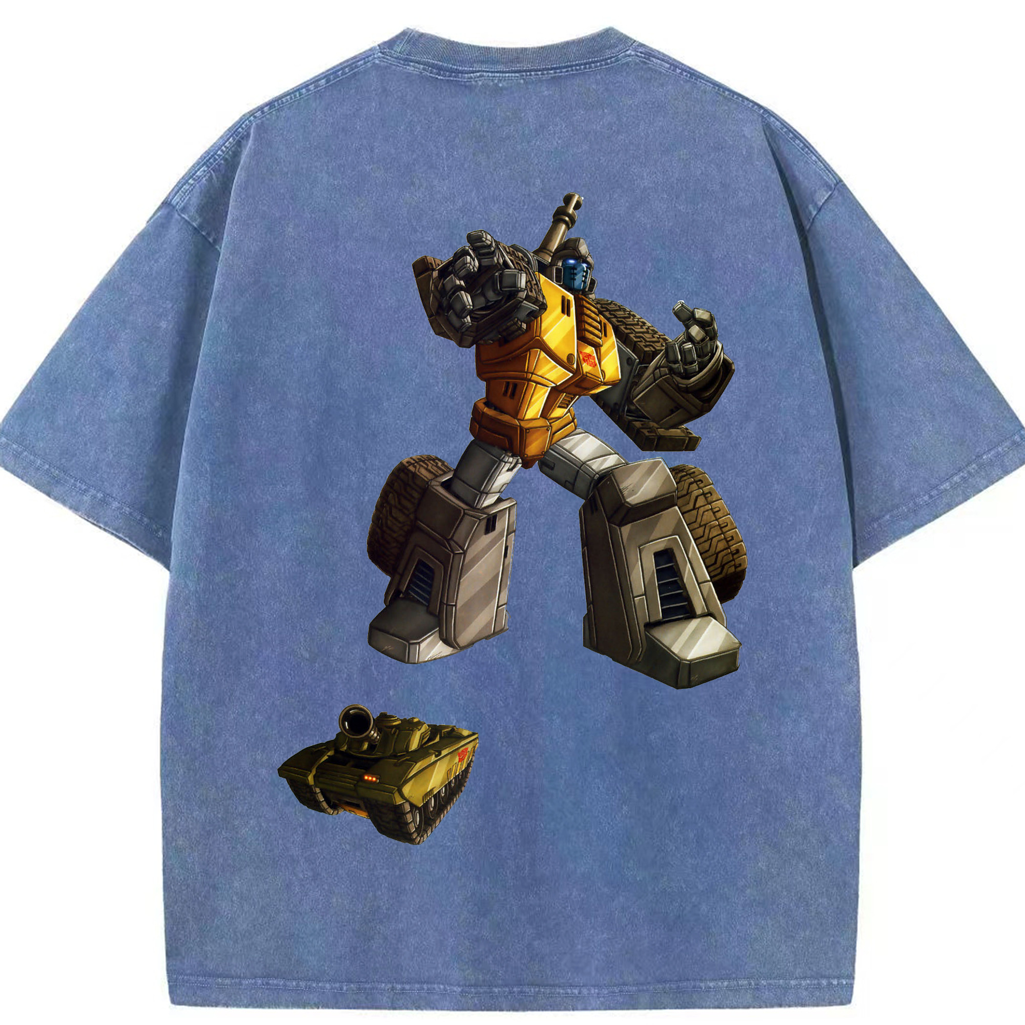 （画像用）  綿100% ヴィンテージ風 半袖Tシャツ（背面プリント）