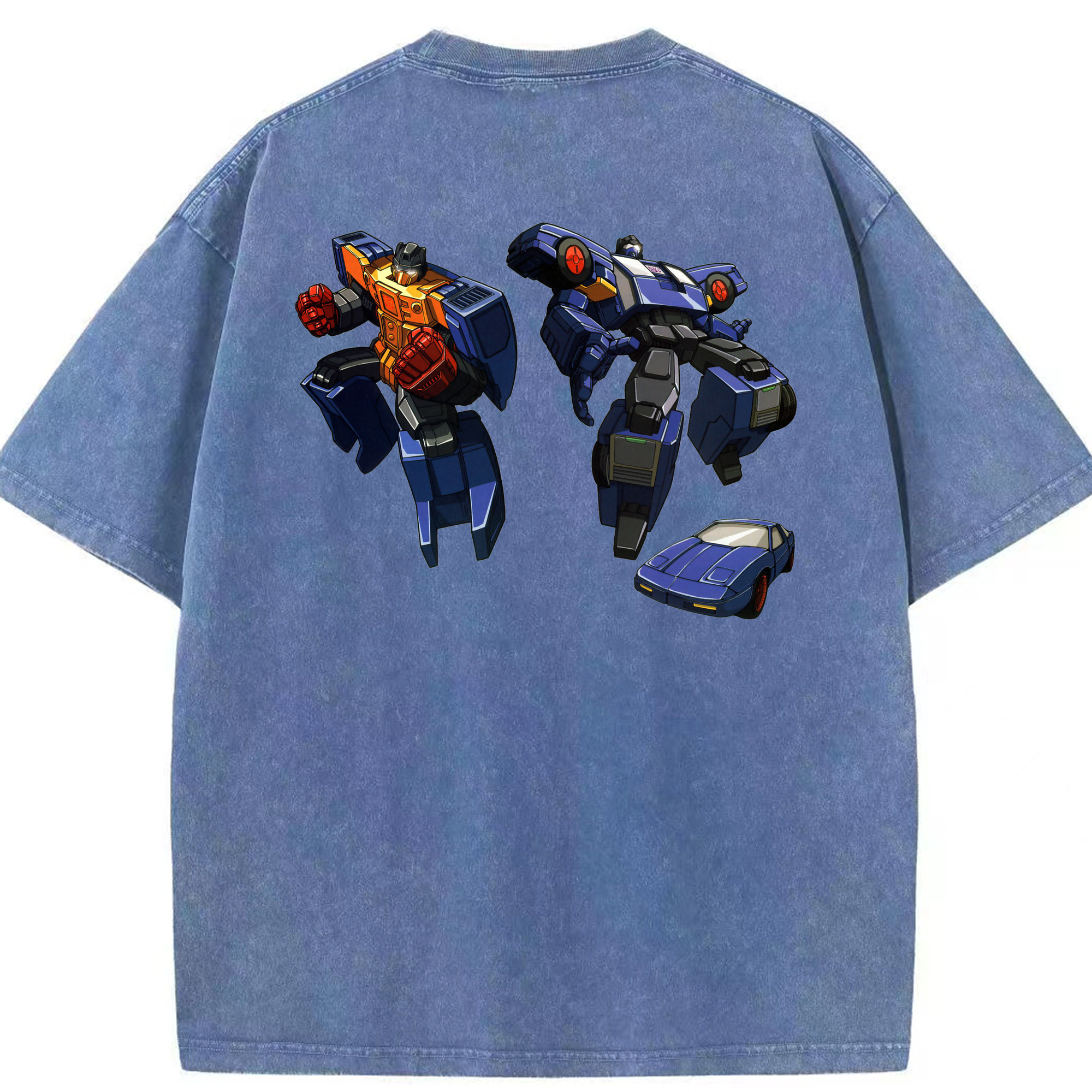 （画像用）  綿100% ヴィンテージ風 半袖Tシャツ（背面プリント）