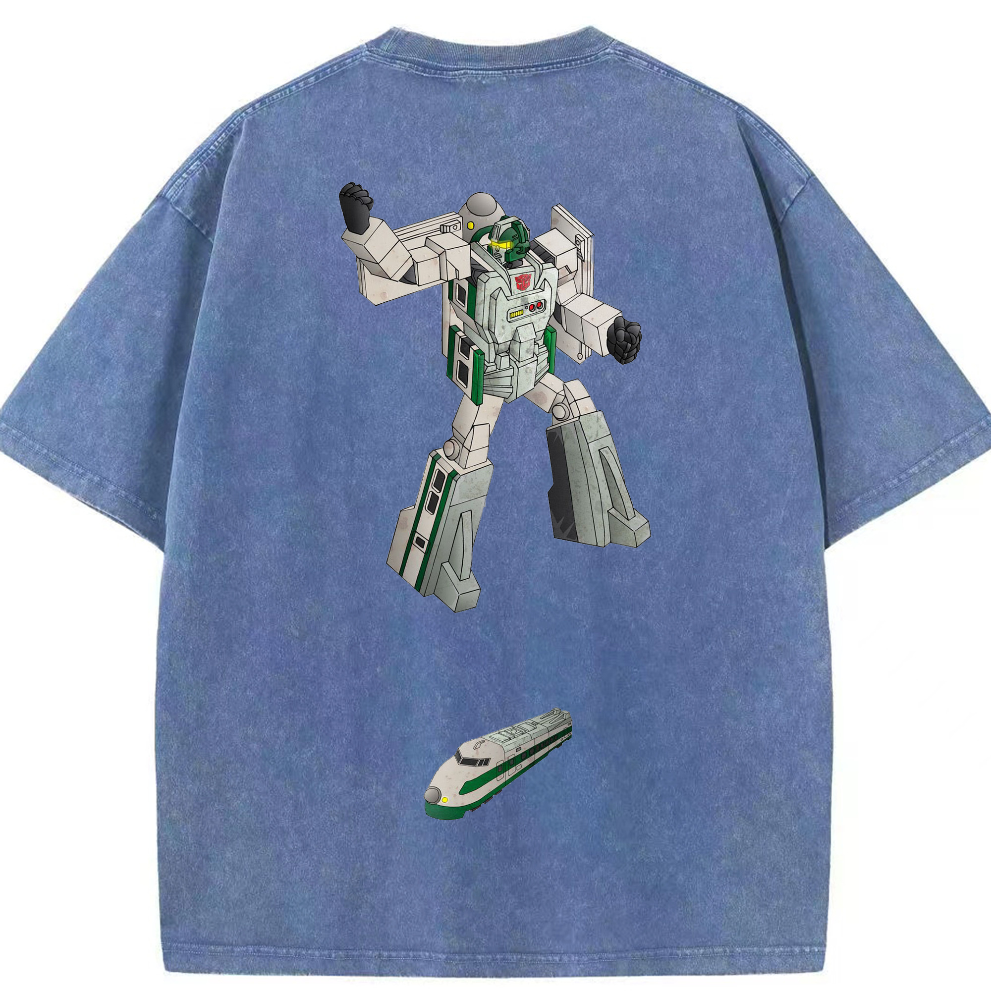 （画像用）  綿100% ヴィンテージ風 半袖Tシャツ（背面プリント）
