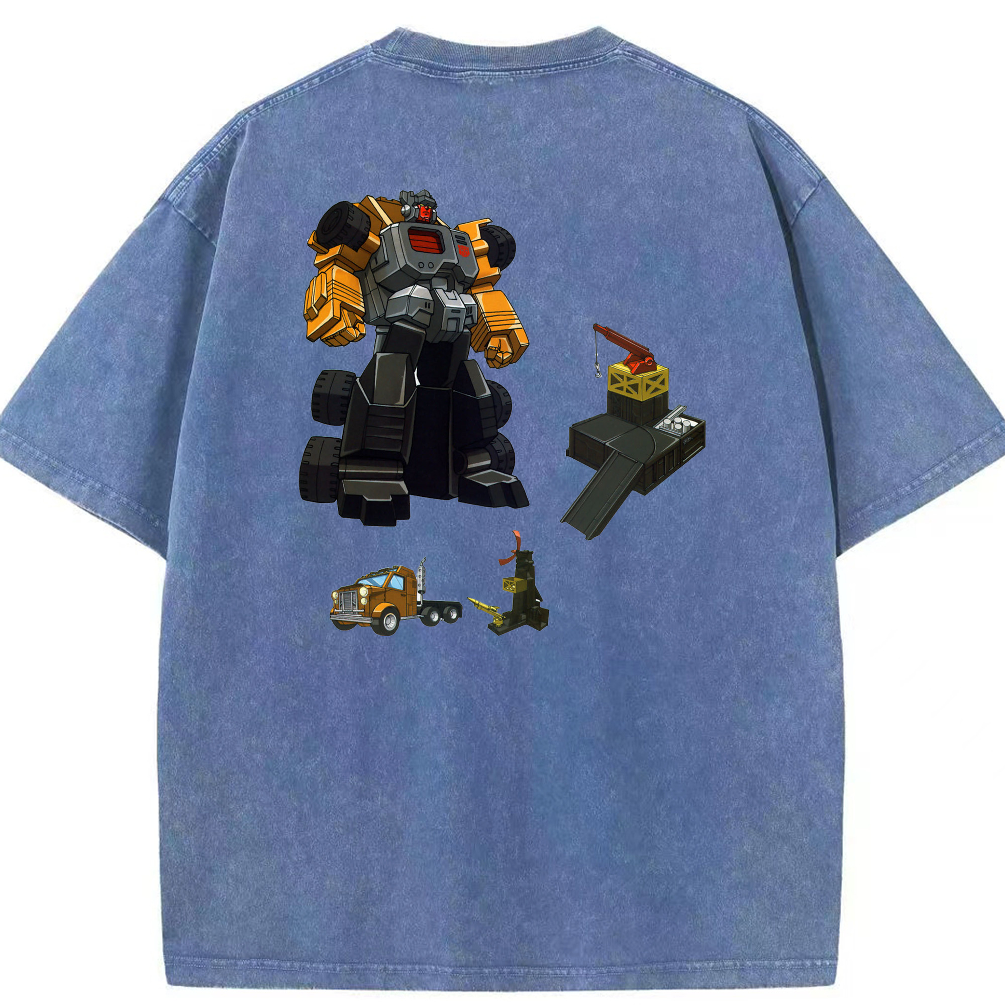 （画像用）  綿100% ヴィンテージ風 半袖Tシャツ（背面プリント）