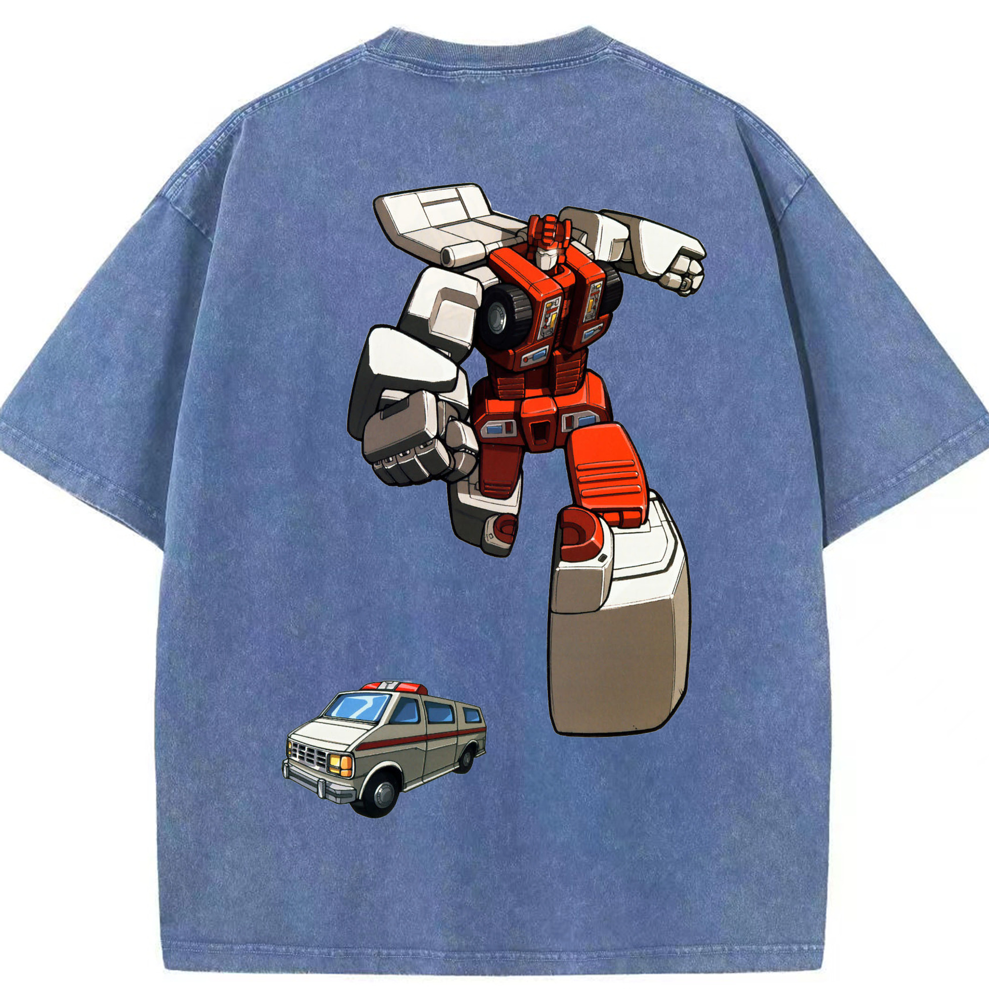 （画像用）  綿100% ヴィンテージ風 半袖Tシャツ（背面プリント）