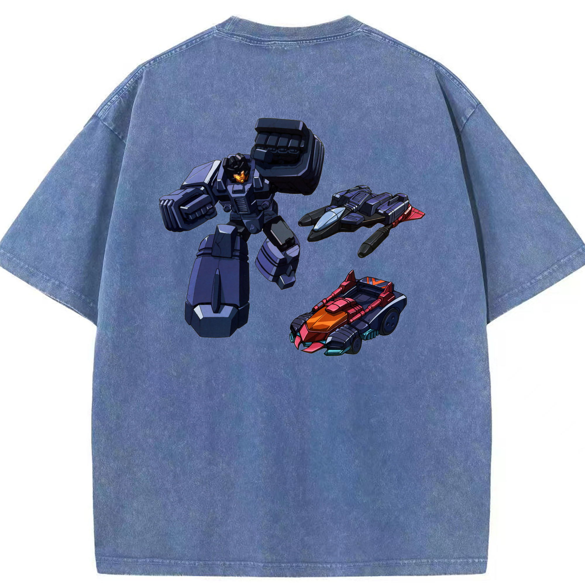 （画像用）  綿100% ヴィンテージ風 半袖Tシャツ（背面プリント）
