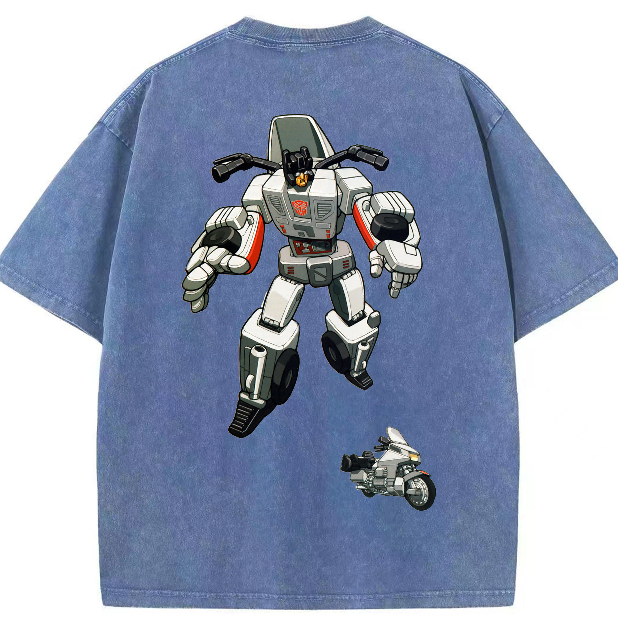 （画像用）  綿100% ヴィンテージ風 半袖Tシャツ（背面プリント）