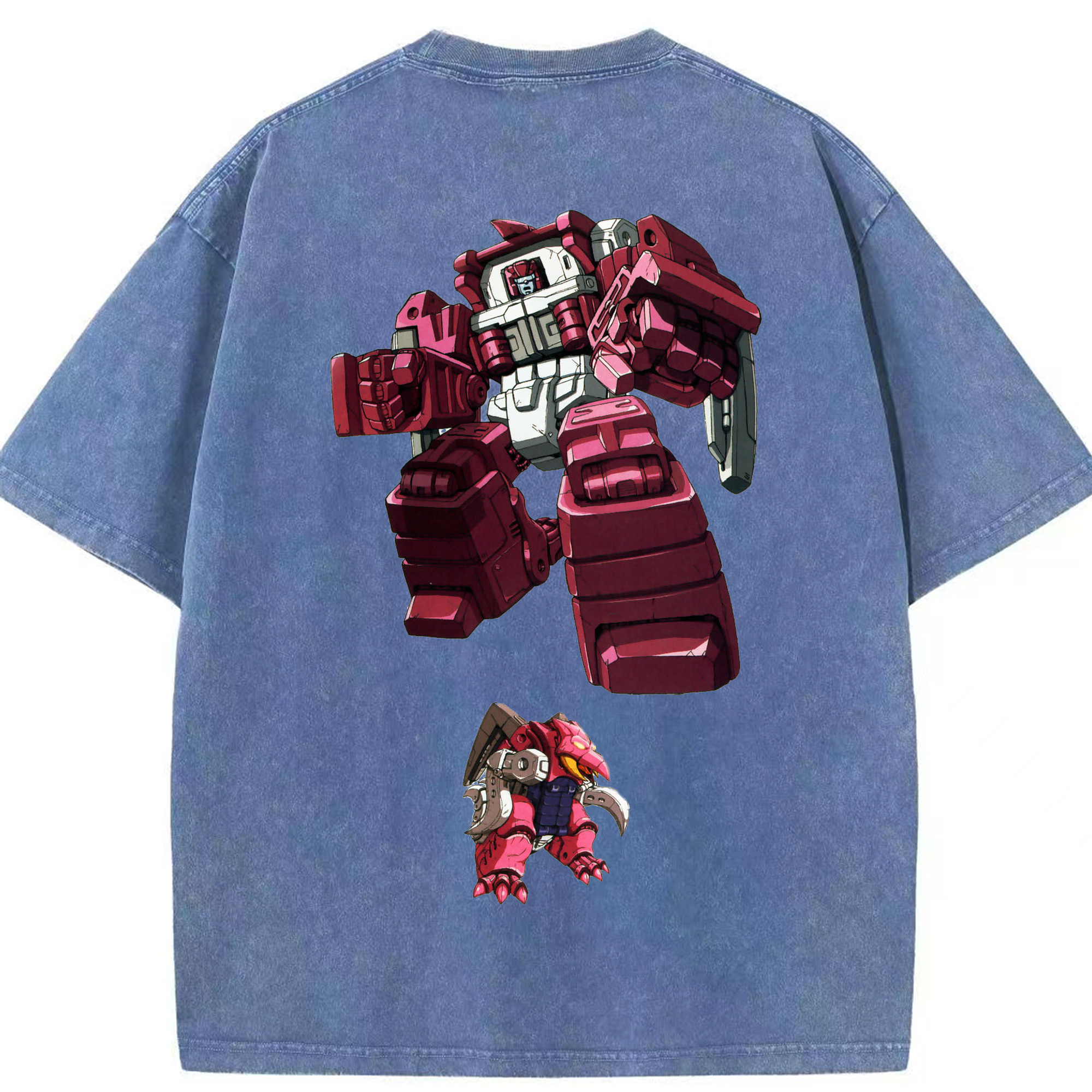 （画像用）  綿100% ヴィンテージ風 半袖Tシャツ（背面プリント）