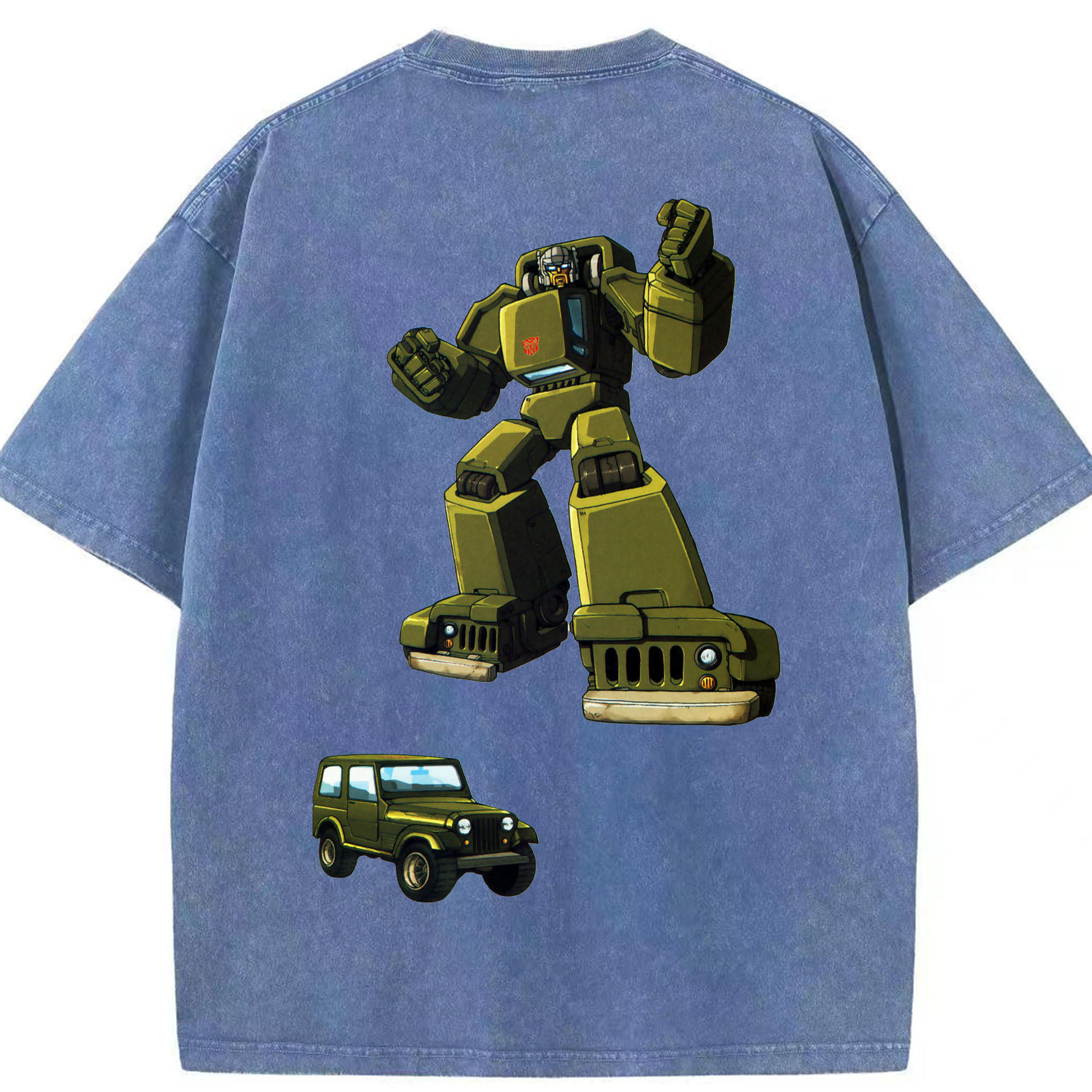（画像用）  綿100% ヴィンテージ風 半袖Tシャツ（背面プリント）