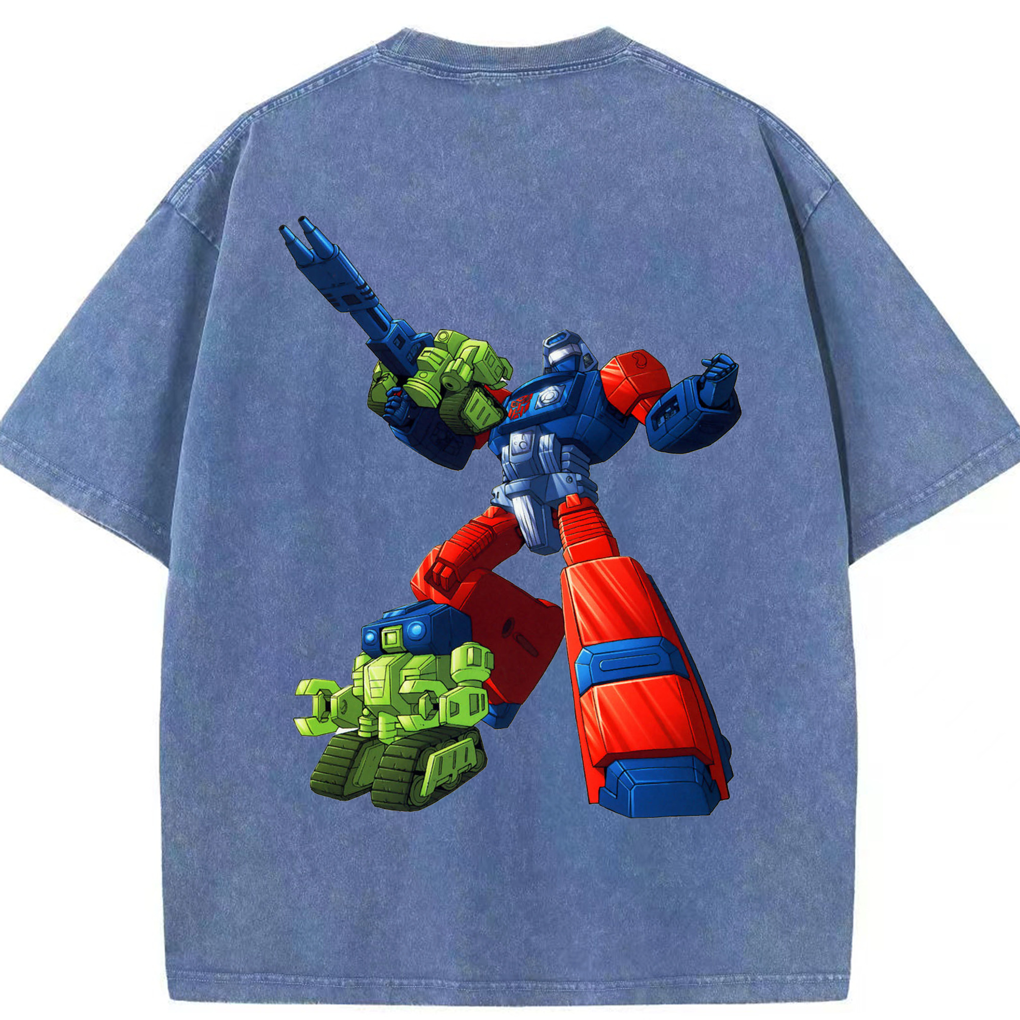 （画像用）  綿100% ヴィンテージ風 半袖Tシャツ（背面プリント）