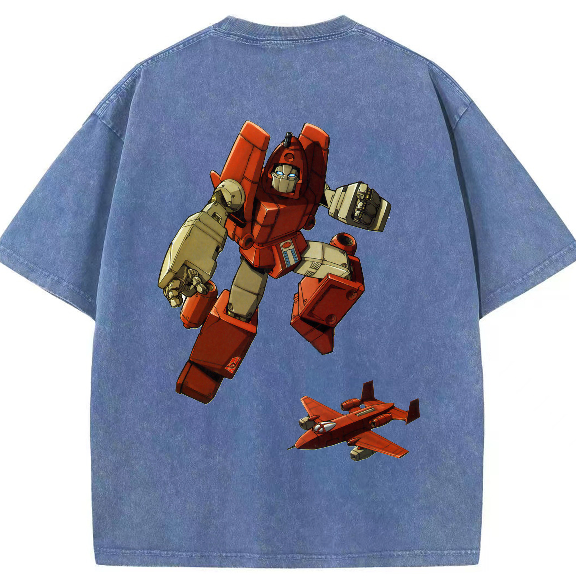 （画像用）  綿100% ヴィンテージ風 半袖Tシャツ（背面プリント）