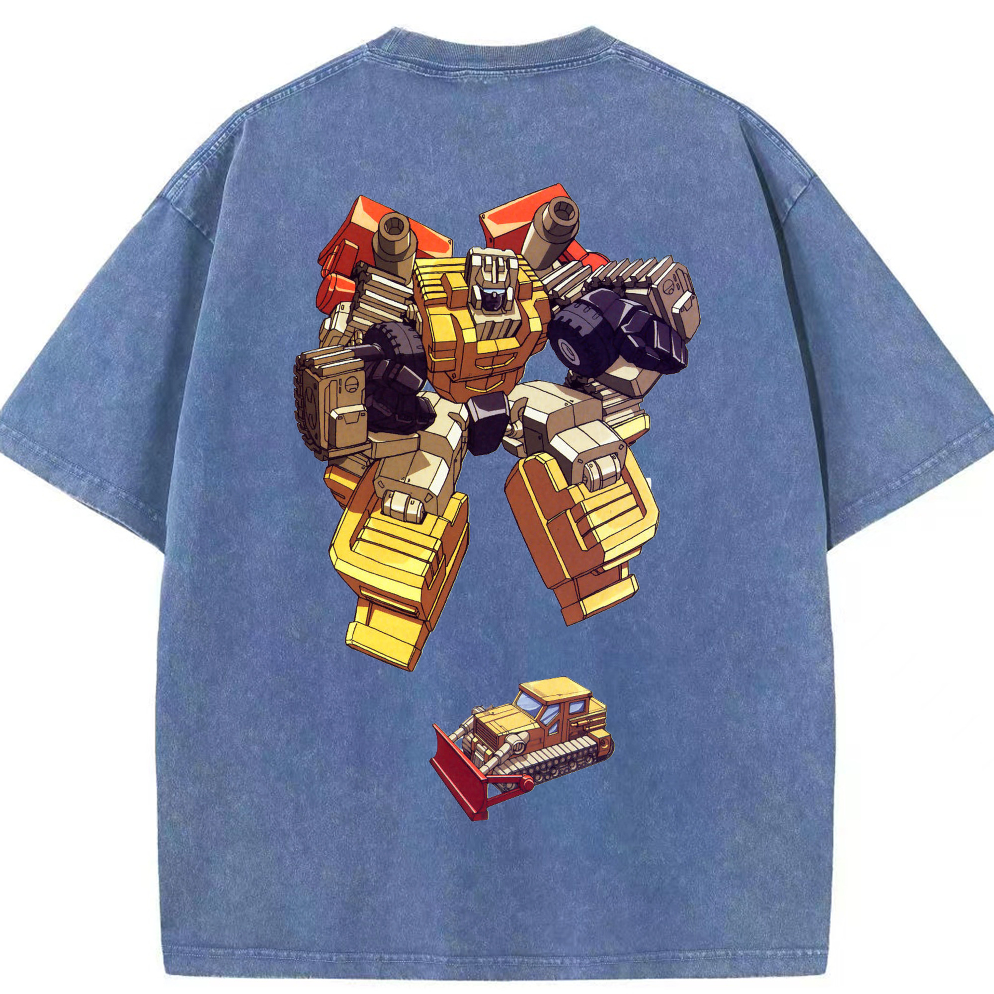 （画像用）  綿100% ヴィンテージ風 半袖Tシャツ（背面プリント）