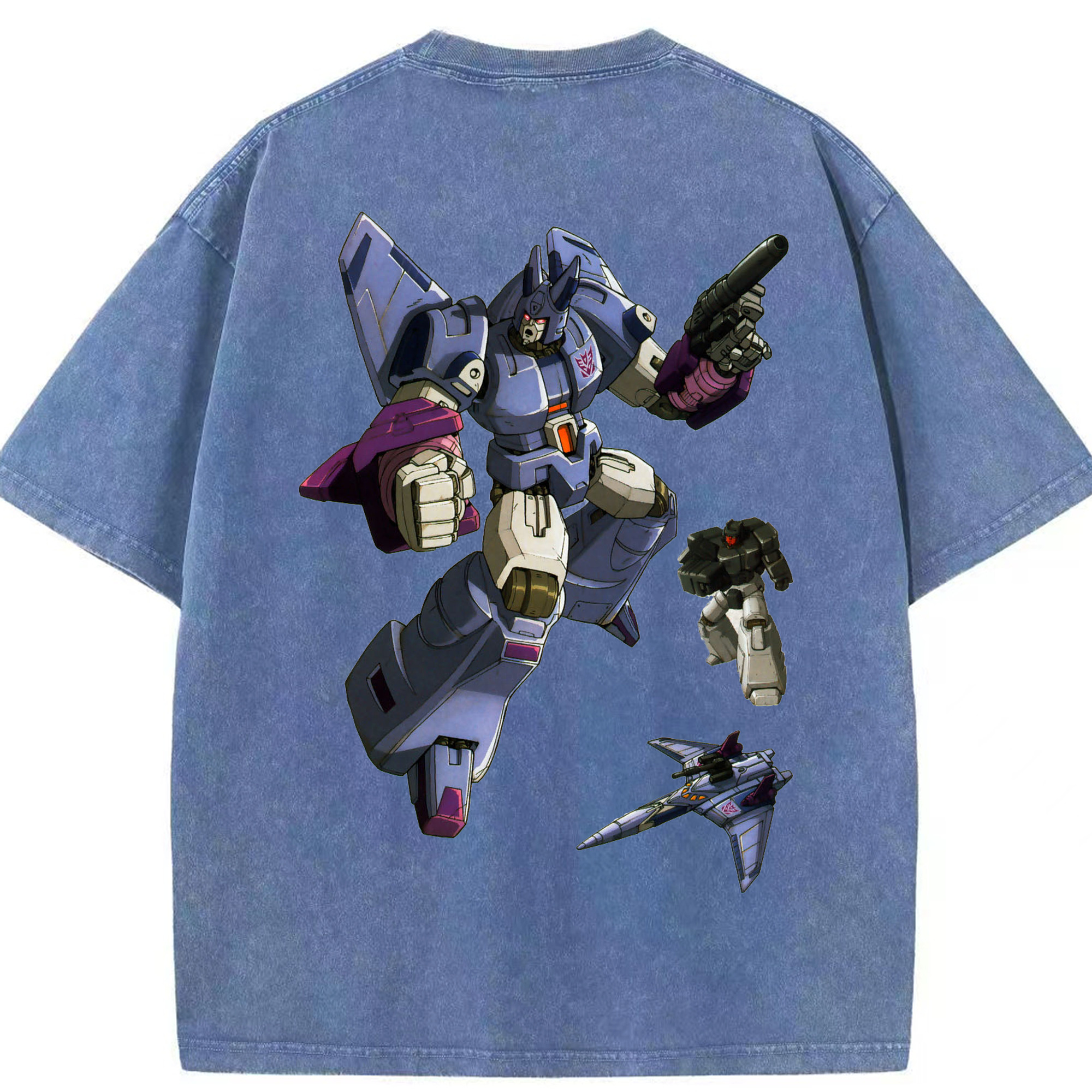 （画像用）  綿100% ヴィンテージ風 半袖Tシャツ（背面プリント）