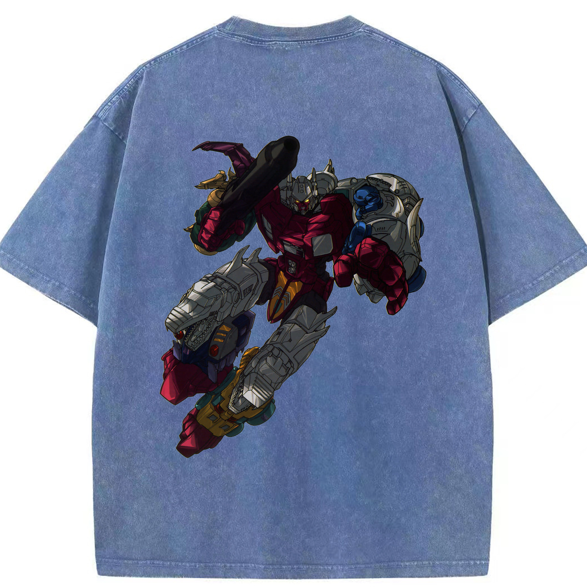 （画像用）  綿100% ヴィンテージ風 半袖Tシャツ（背面プリント）