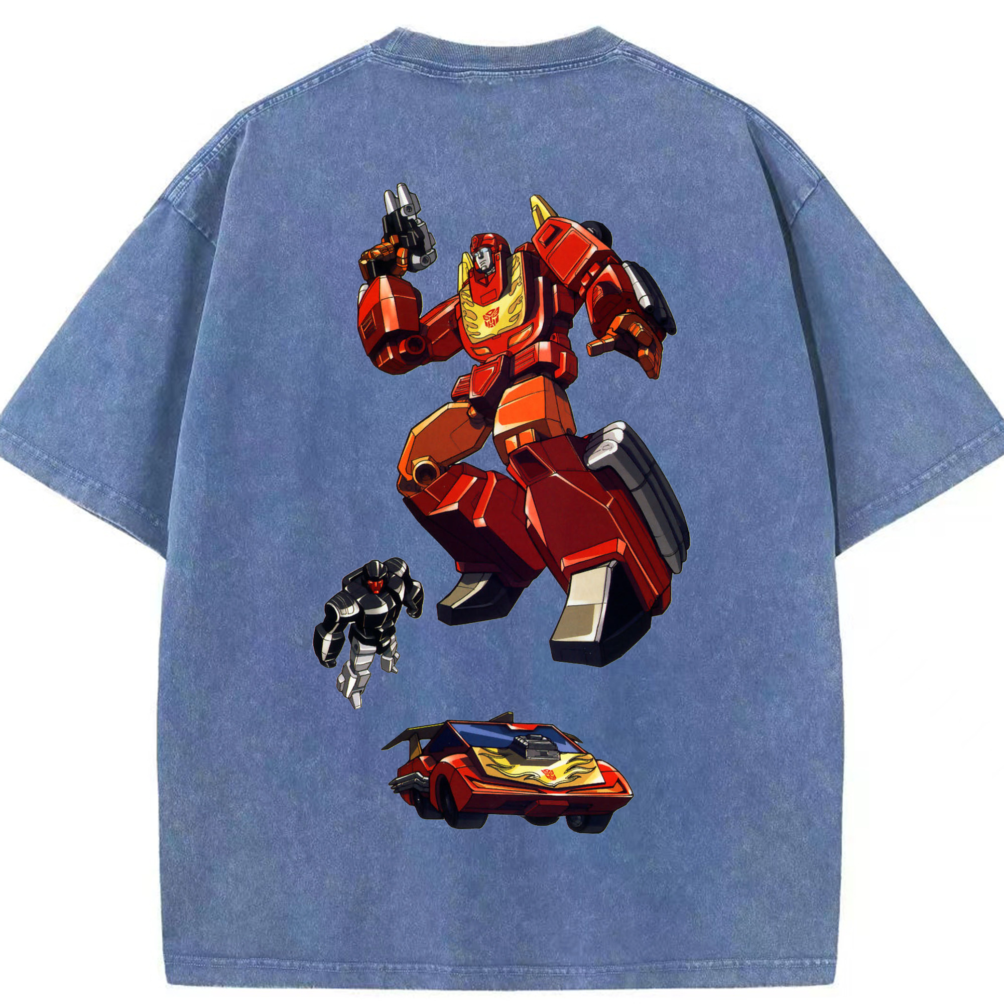 （画像用）  綿100% ヴィンテージ風 半袖Tシャツ（背面プリント）