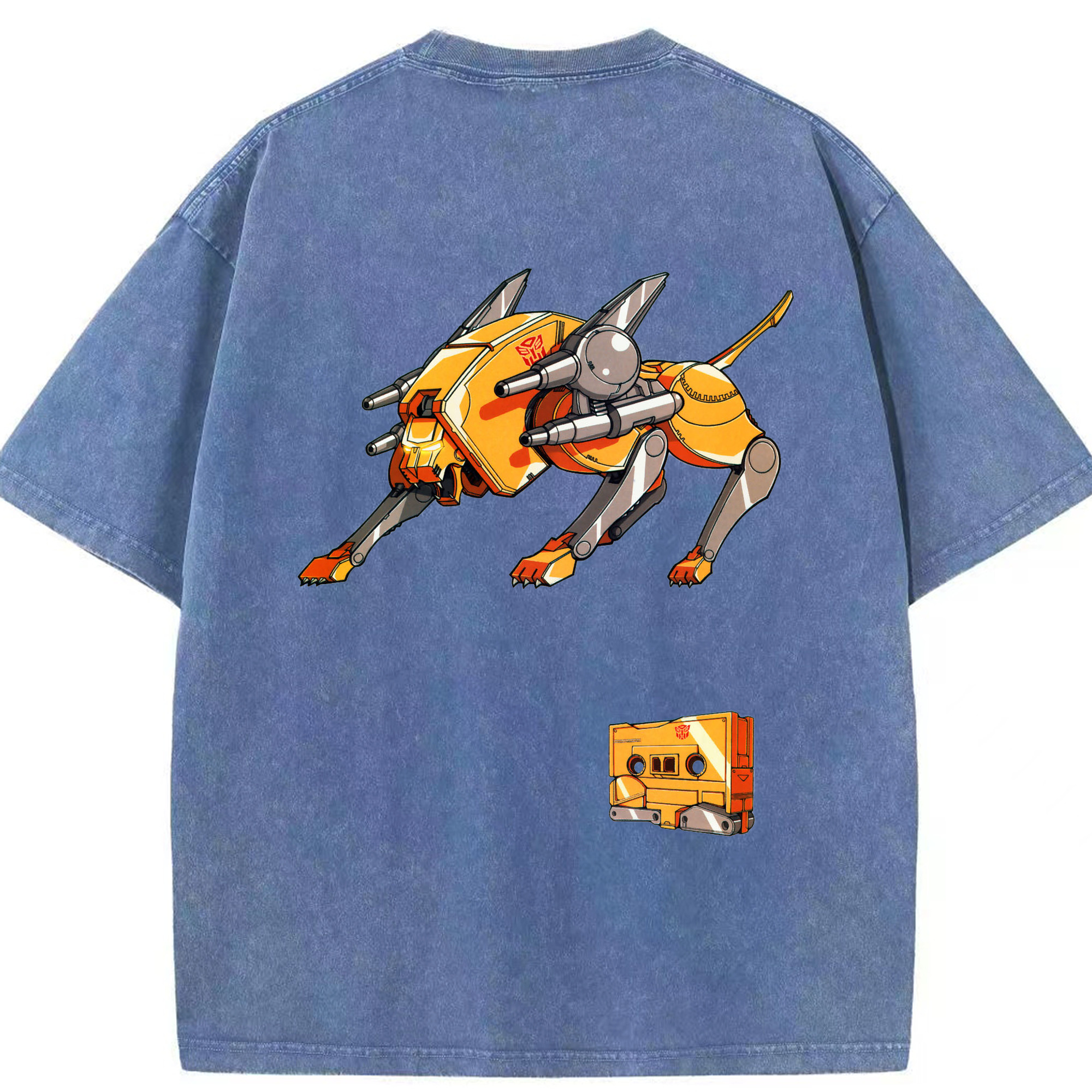 （画像用）  綿100% ヴィンテージ風 半袖Tシャツ（背面プリント）