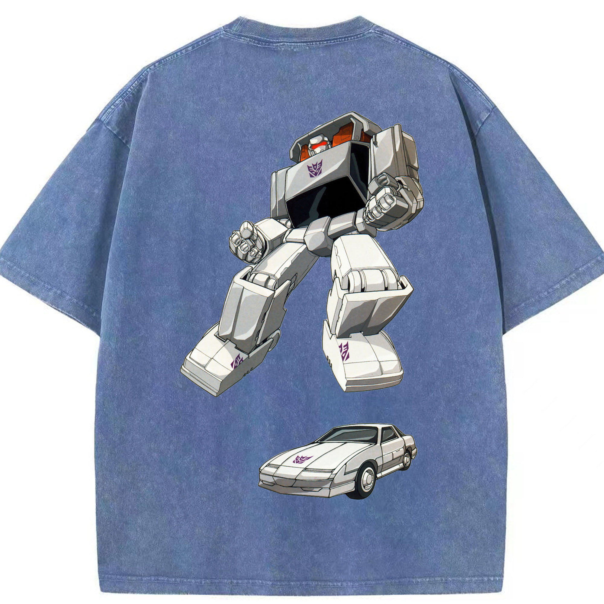 （画像用）  綿100% ヴィンテージ風 半袖Tシャツ（背面プリント）