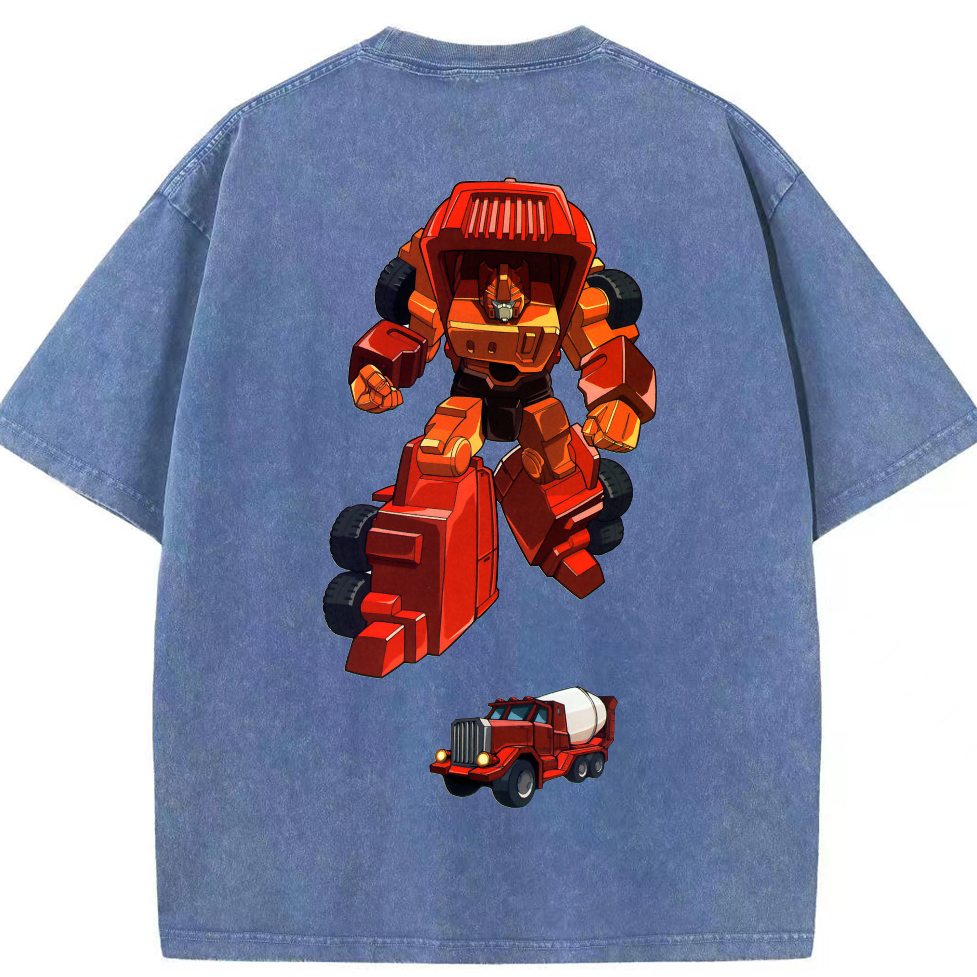 （画像用）  綿100% ヴィンテージ風 半袖Tシャツ（背面プリント）