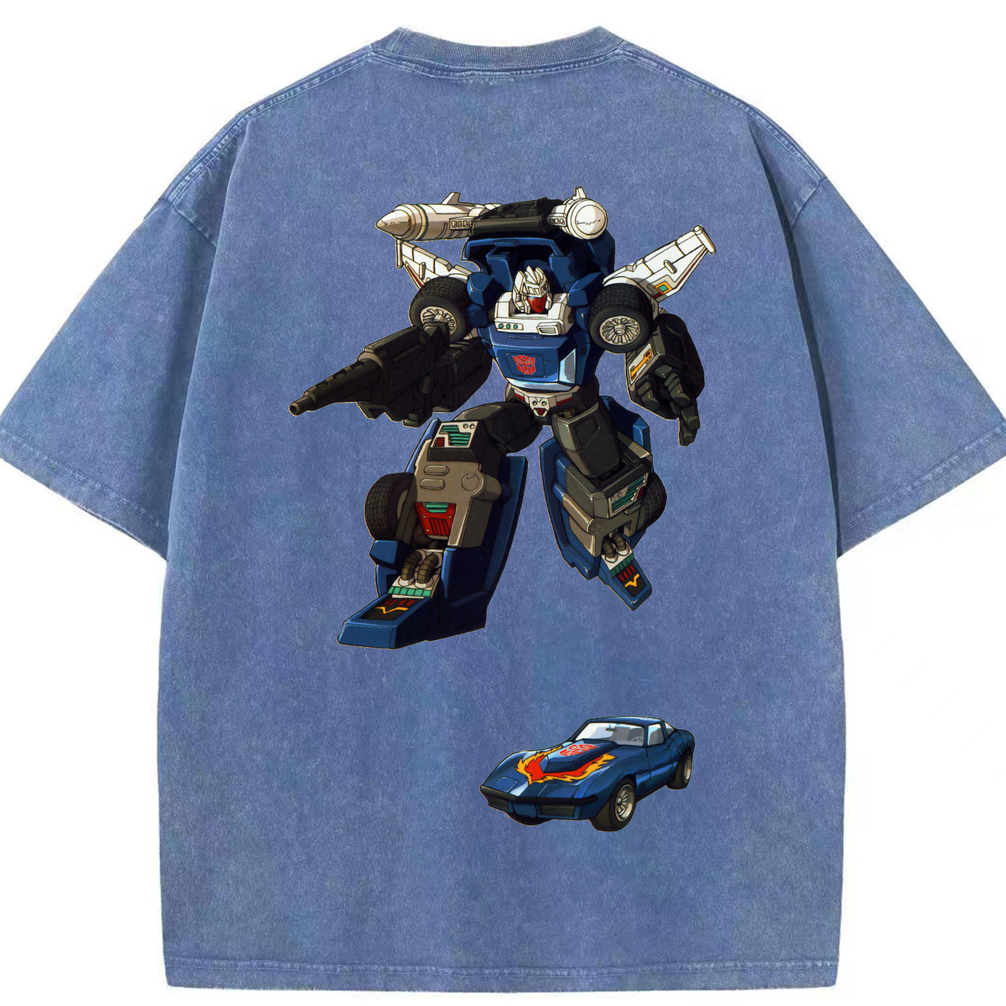（画像用）  綿100% ヴィンテージ風 半袖Tシャツ（背面プリント）