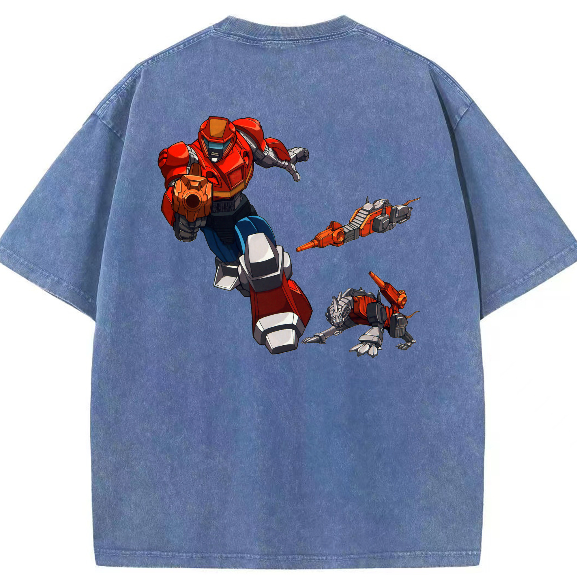 （画像用）  綿100% ヴィンテージ風 半袖Tシャツ（背面プリント）