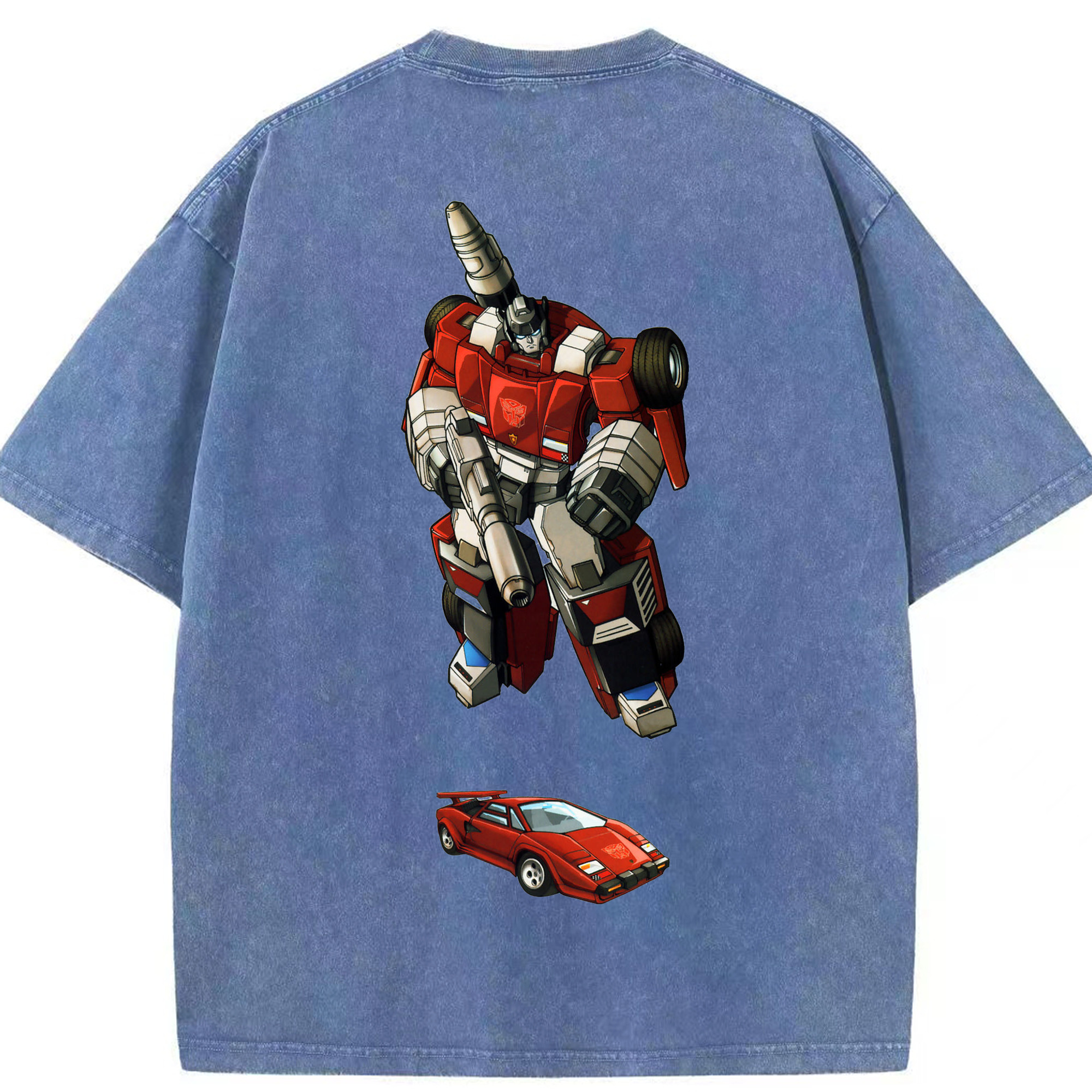 （画像用）  綿100% ヴィンテージ風 半袖Tシャツ（背面プリント）
