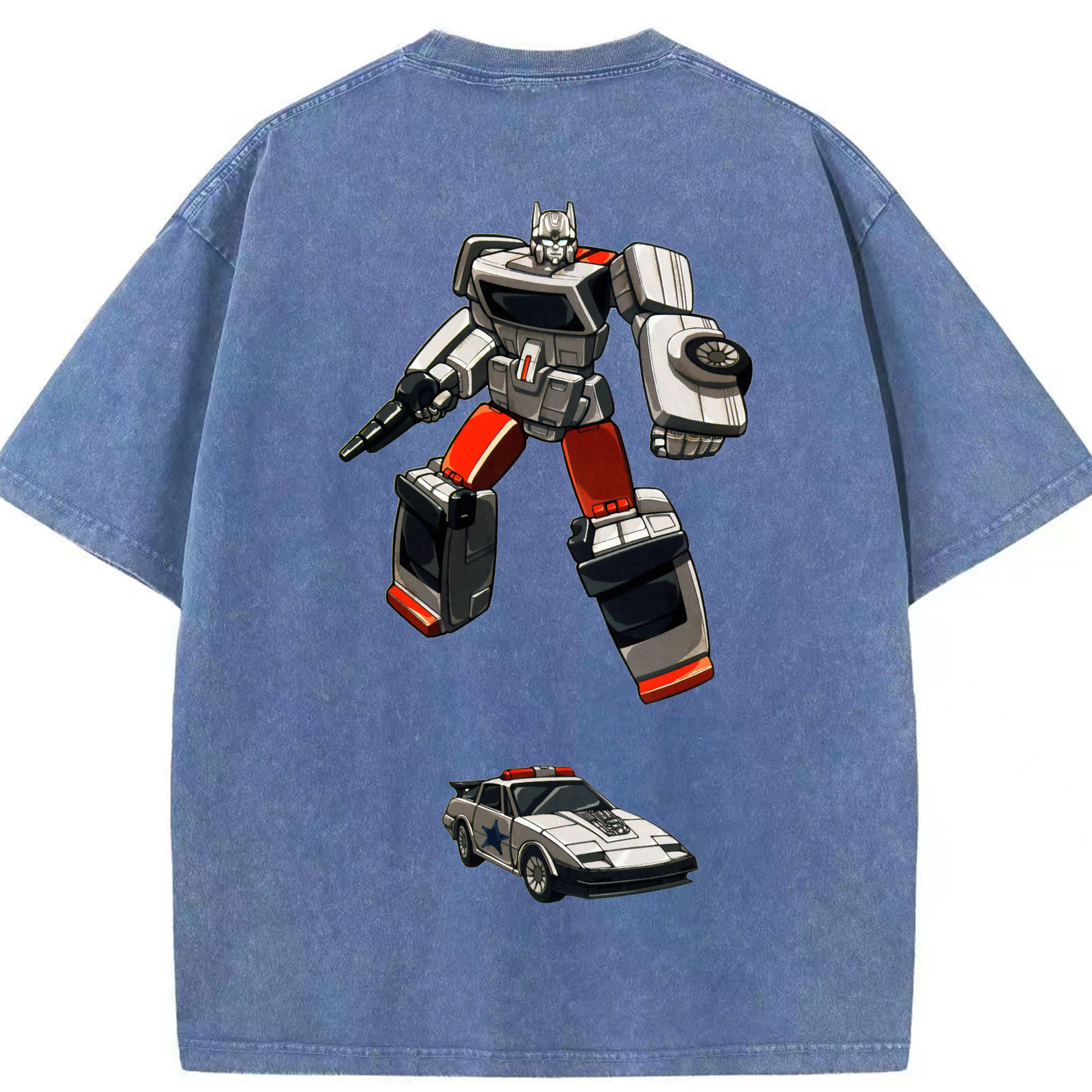 （画像用）  綿100% ヴィンテージ風 半袖Tシャツ（背面プリント）