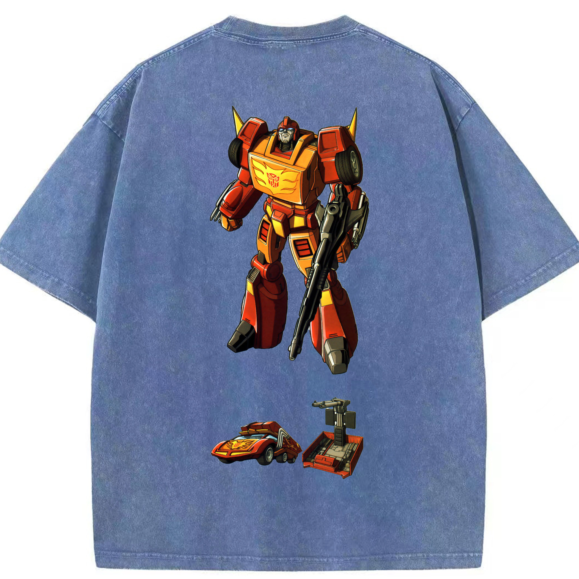 （画像用）  綿100% ヴィンテージ風 半袖Tシャツ（背面プリント）
