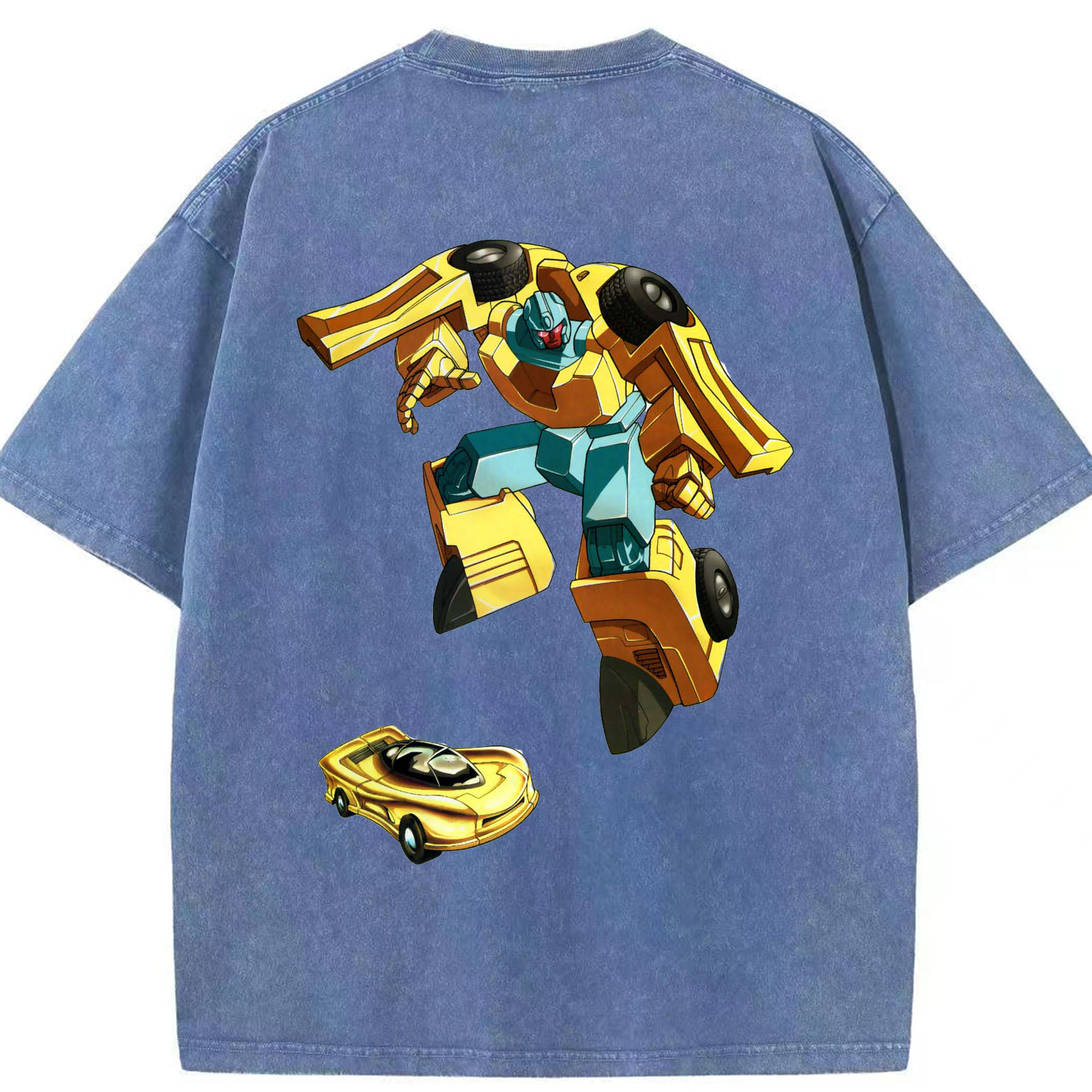 （画像用）  綿100% ヴィンテージ風 半袖Tシャツ（背面プリント）