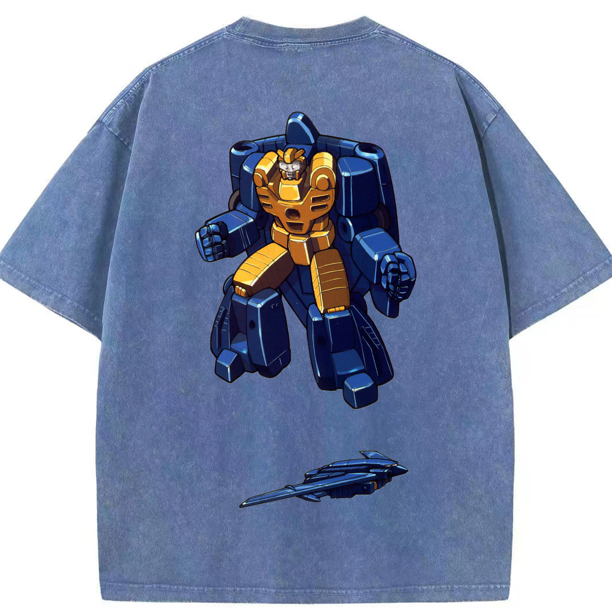 （画像用）  綿100% ヴィンテージ風 半袖Tシャツ（背面プリント）