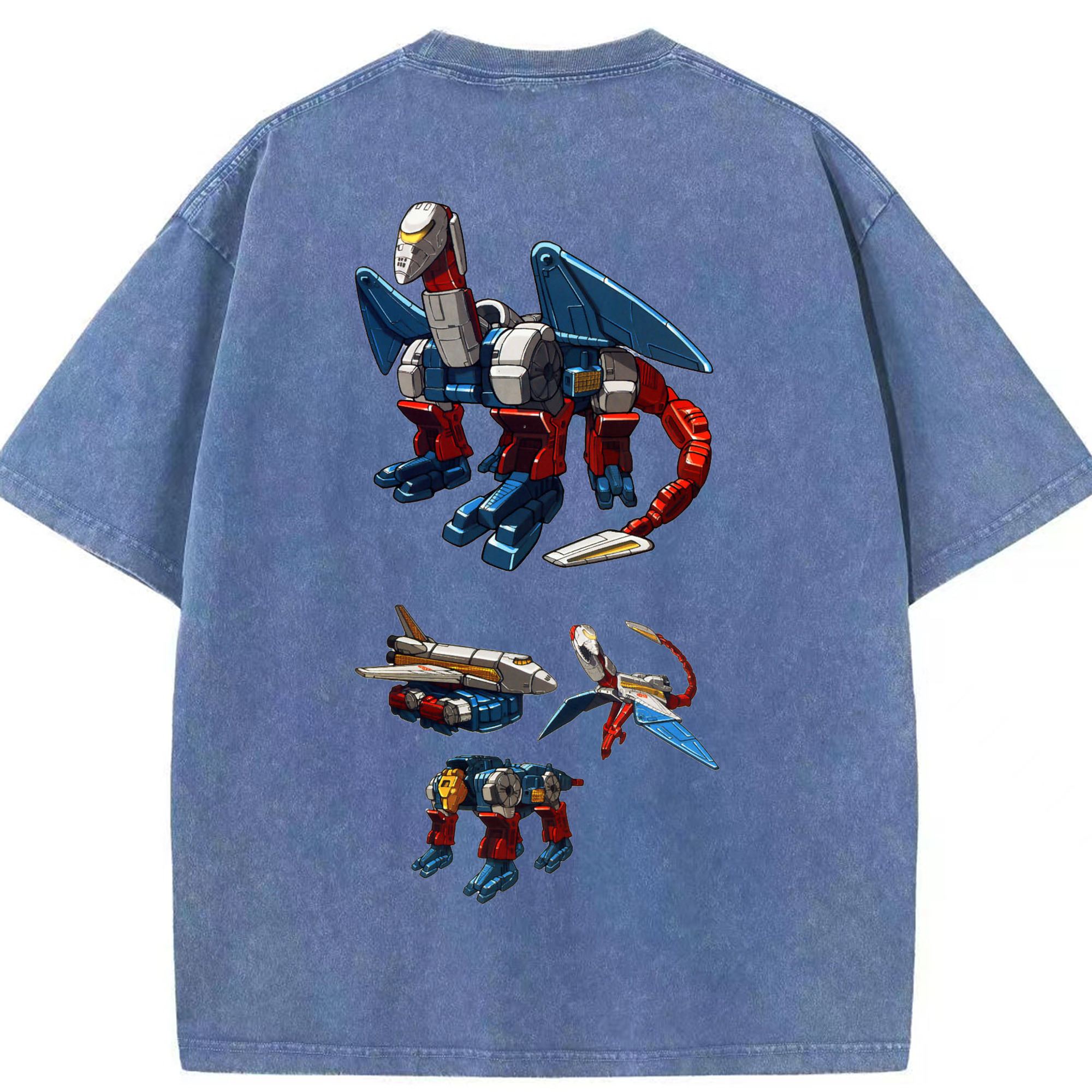 （画像用）  綿100% ヴィンテージ風 半袖Tシャツ（背面プリント）