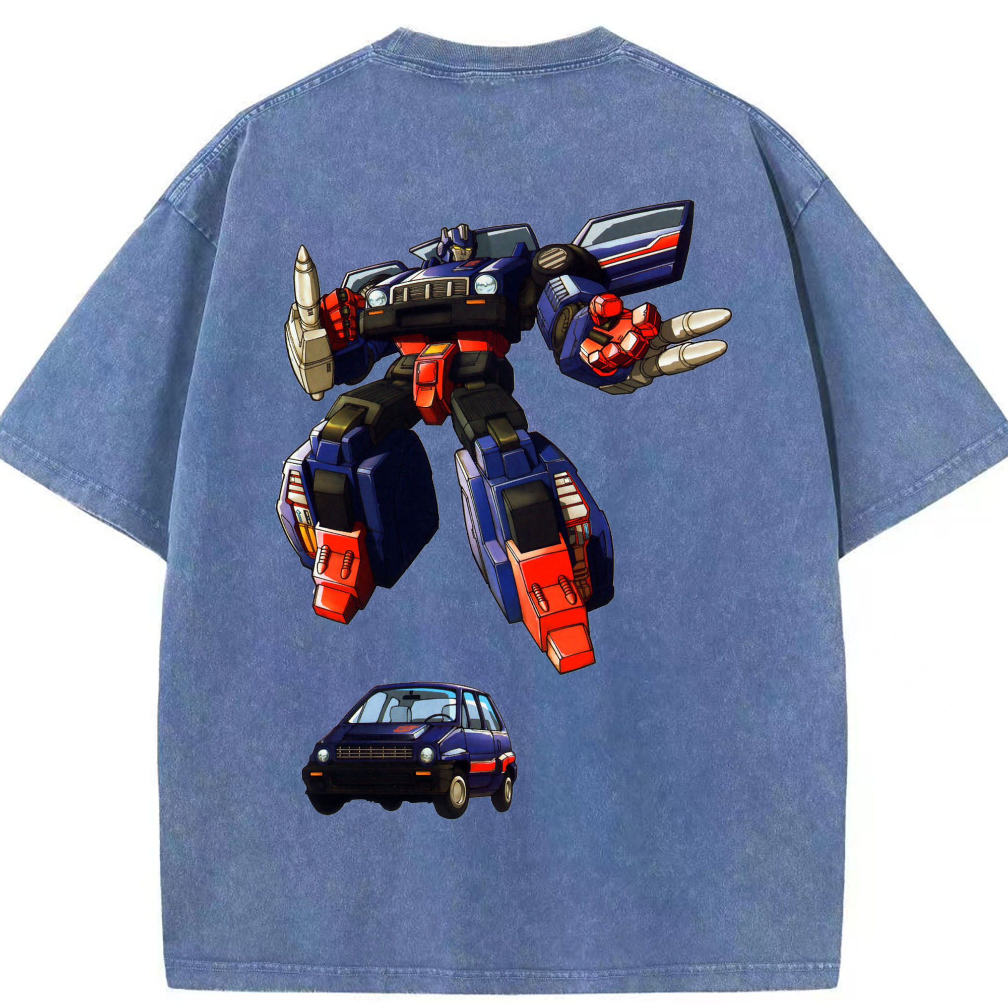 （画像用）  綿100% ヴィンテージ風 半袖Tシャツ（背面プリント）