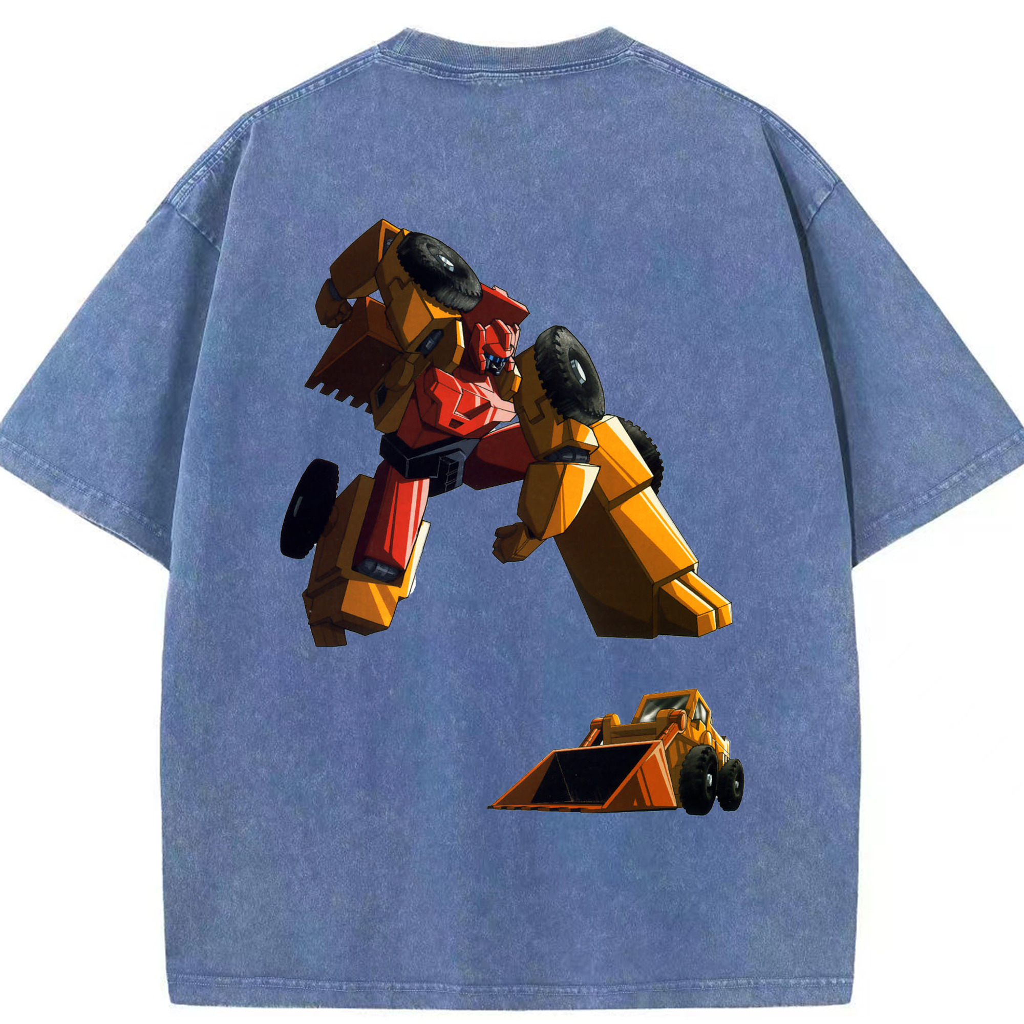 （画像用）  綿100% ヴィンテージ風 半袖Tシャツ（背面プリント）