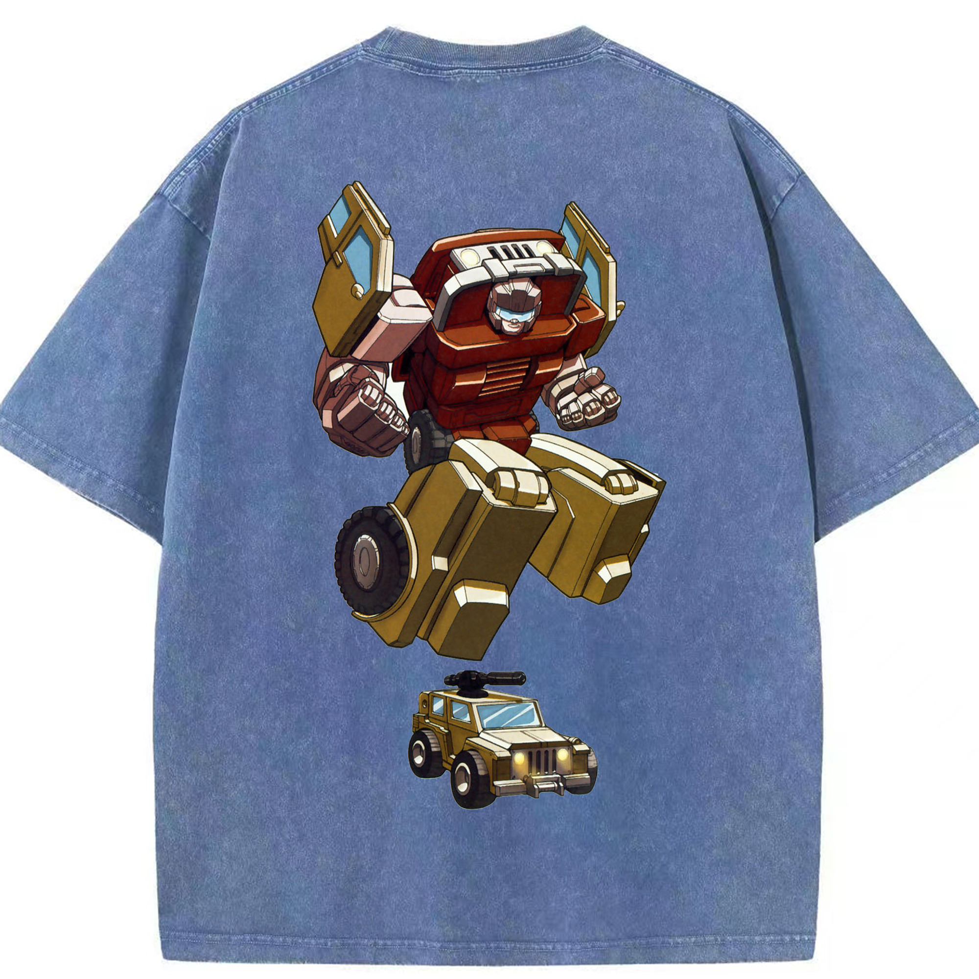 （画像用）  綿100% ヴィンテージ風 半袖Tシャツ（背面プリント）