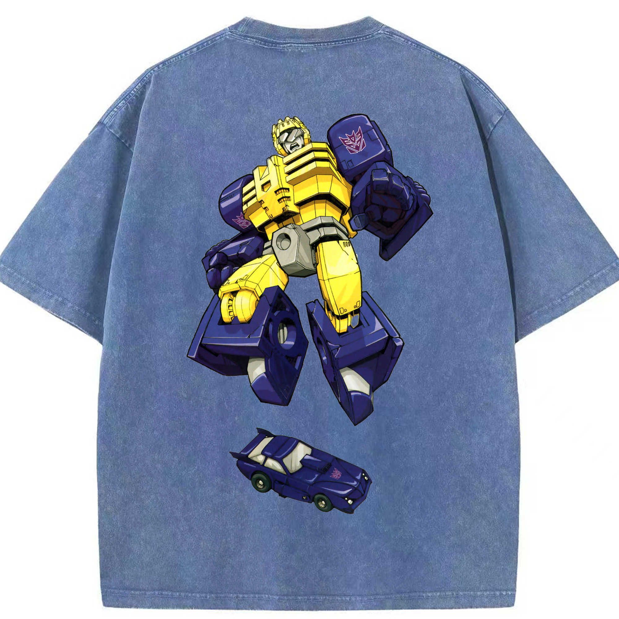 （画像用）  綿100% ヴィンテージ風 半袖Tシャツ（背面プリント）
